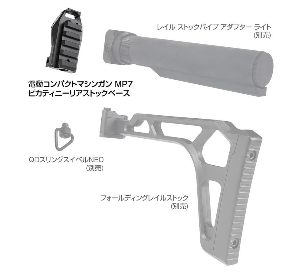 Base (rail) Laylax Nine Ball Under Mount Ver.2 Pour Réplique Tokyo Marui SOCOM Mk23 - Référence 182109 - Neuf