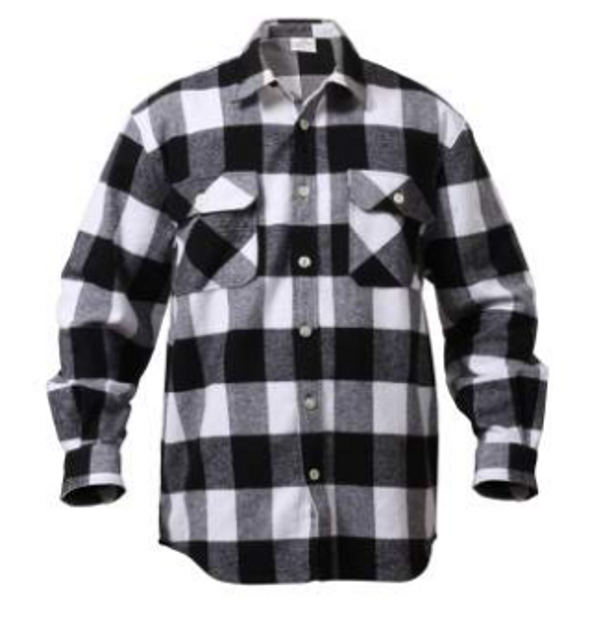 Rothco Extra Heavyweight Buffalo Plaid Flannel Shirt - White