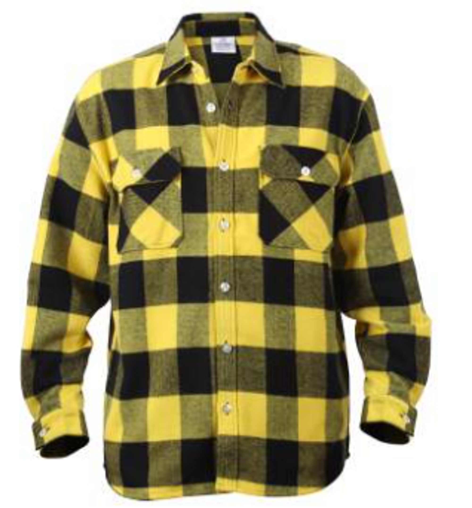 Rothco Extra Heavyweight Buffalo Plaid Flannel Shirt - Yellow