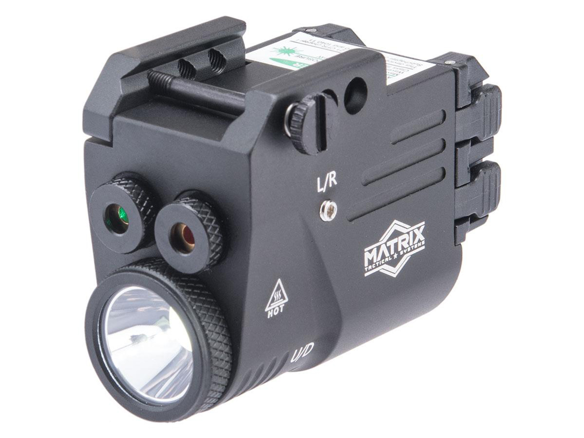 Matrix Tactical L53A10 Compact Pistol Flashlight w/ Red & Green Laser