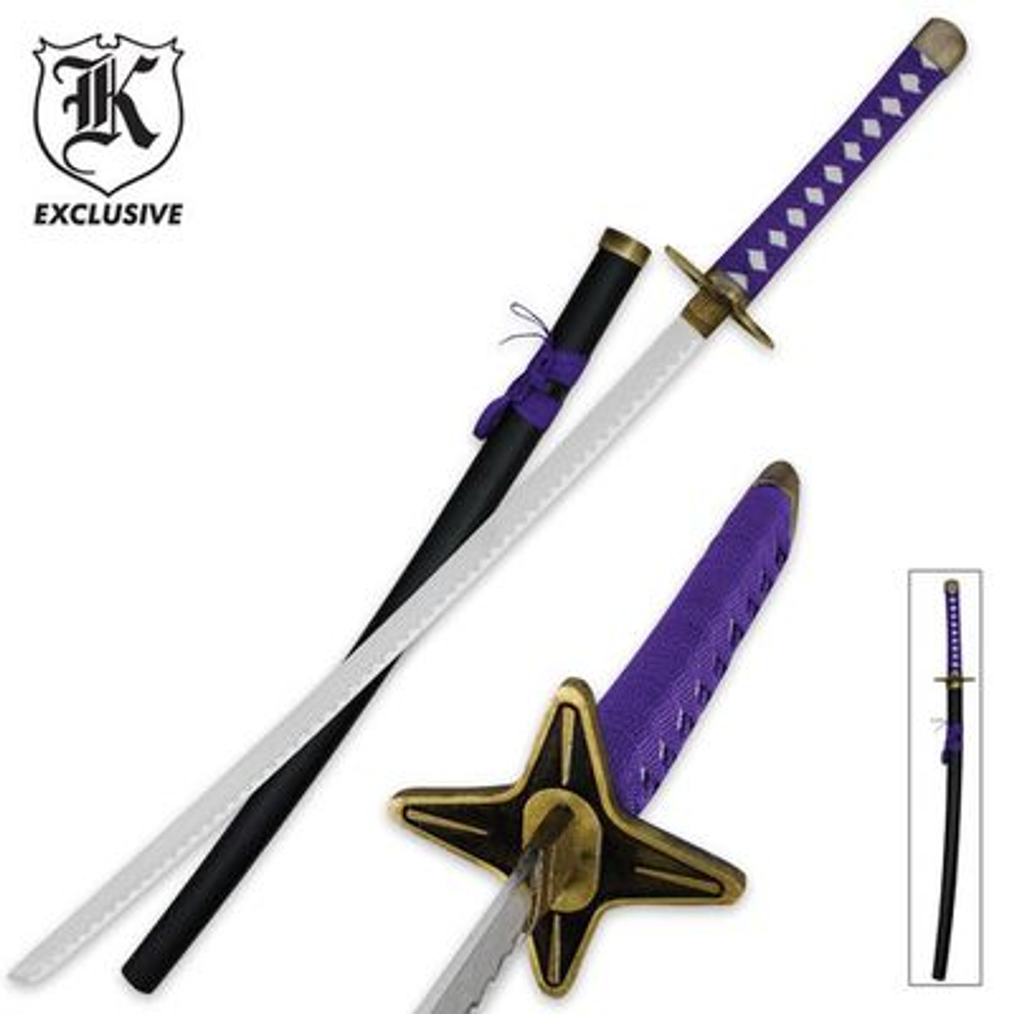 Purple Star Katana Sword