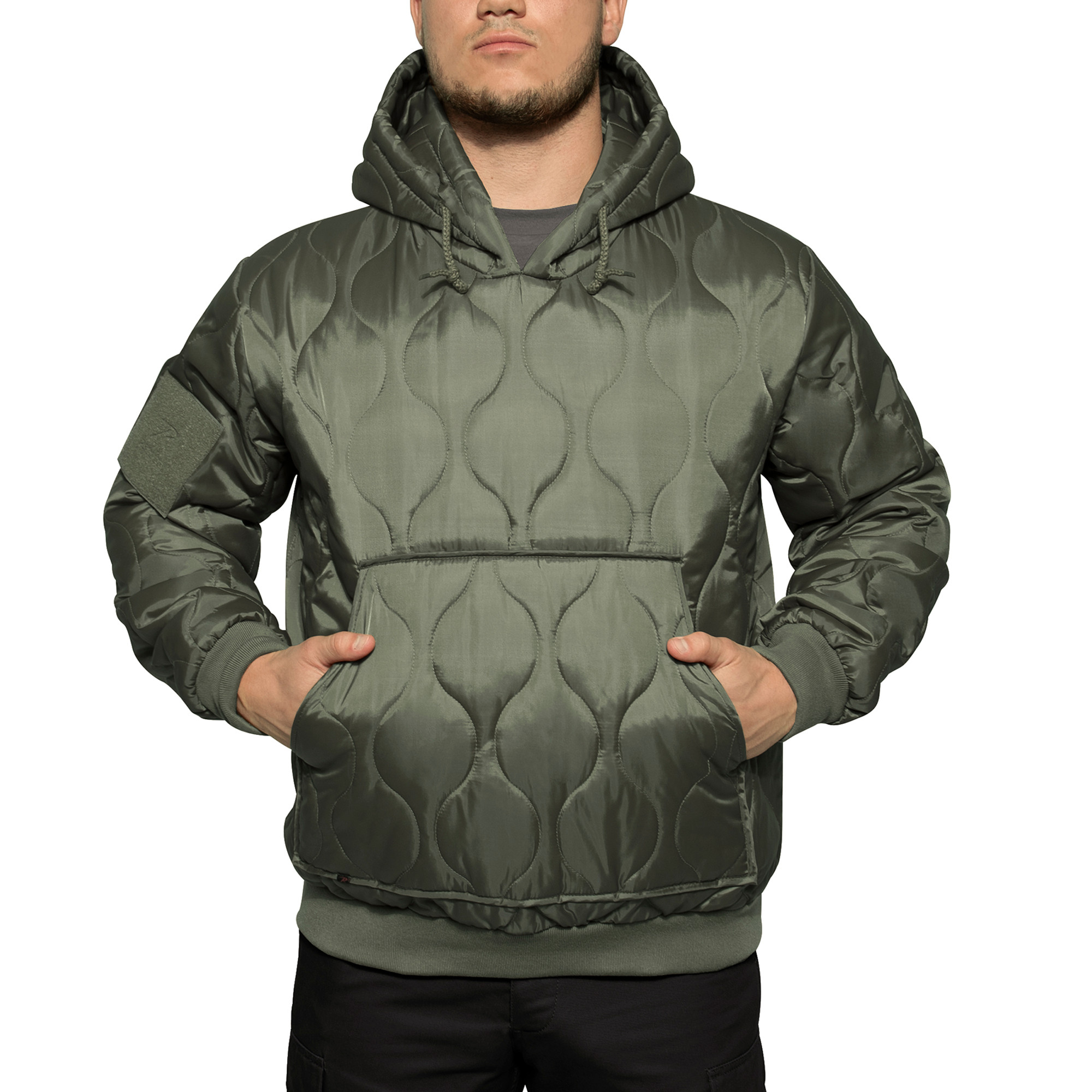 Rothco Quilted Woobie Hooded Sweatshirt - Olive Drab