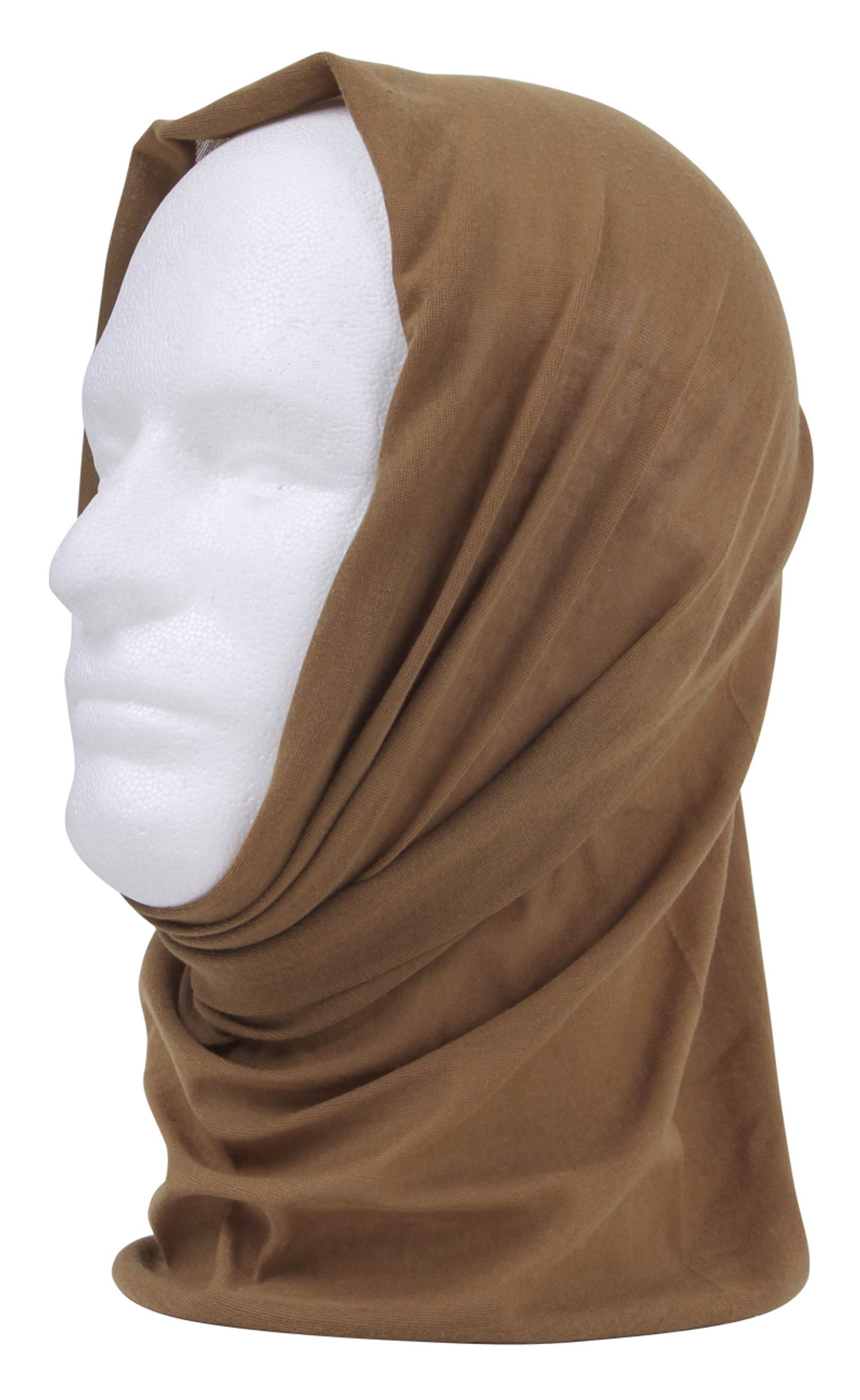 Rothco Multi-Use Neck Gaiter and Face Covering Tactical Wrap - Coyote Brown