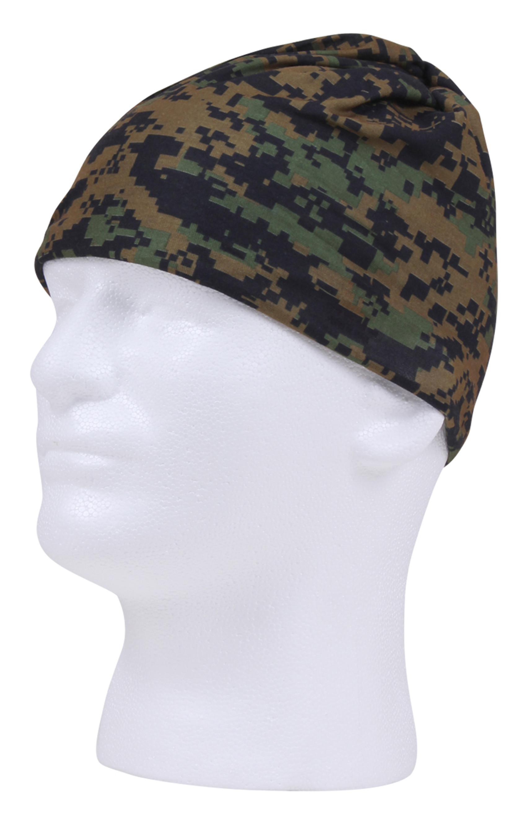 Rothco Multi-Use Neck Gaiter and Face Covering Tactical Wrap - Woodland Digital Camo