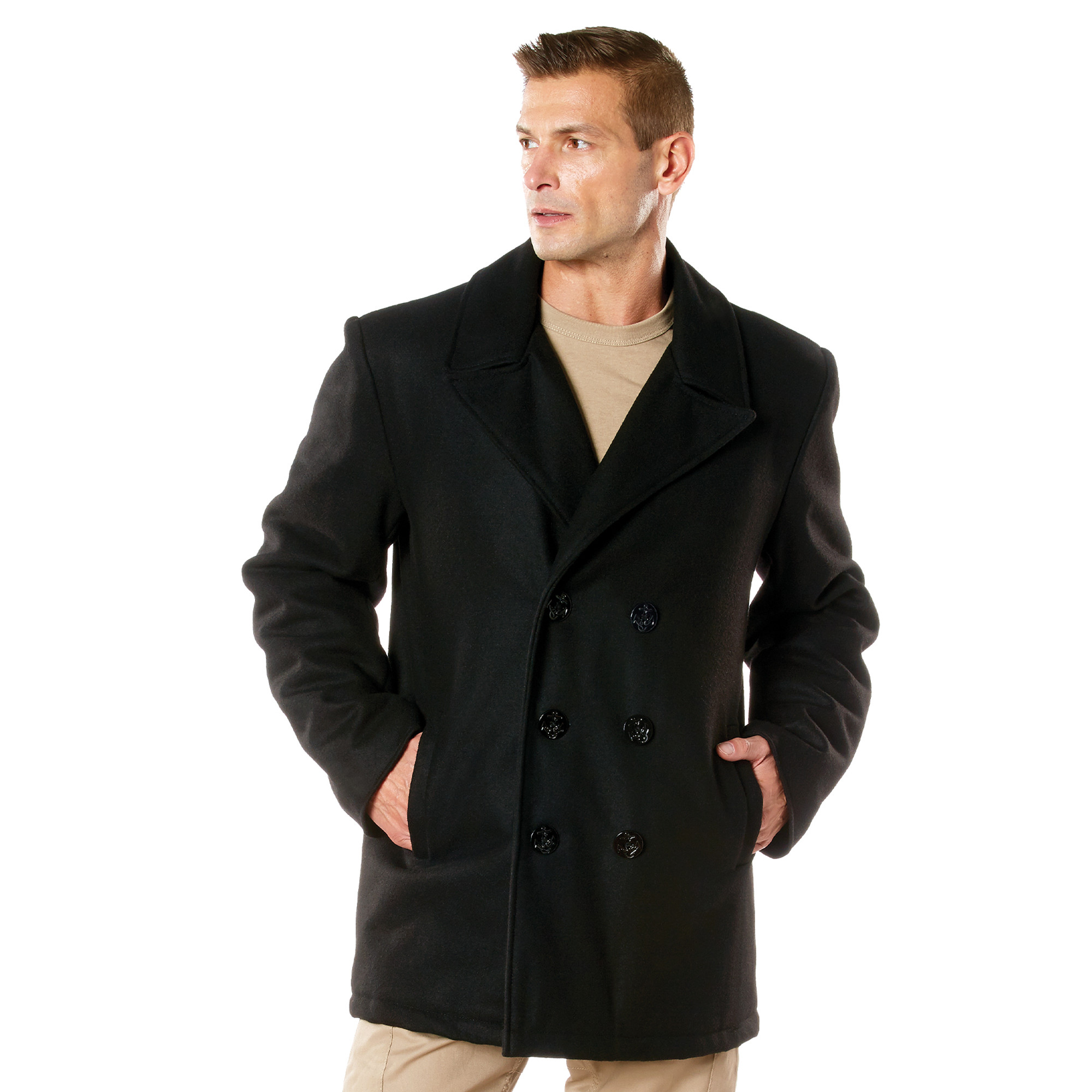 Rothco Naval Heritage Pea Coat - Black