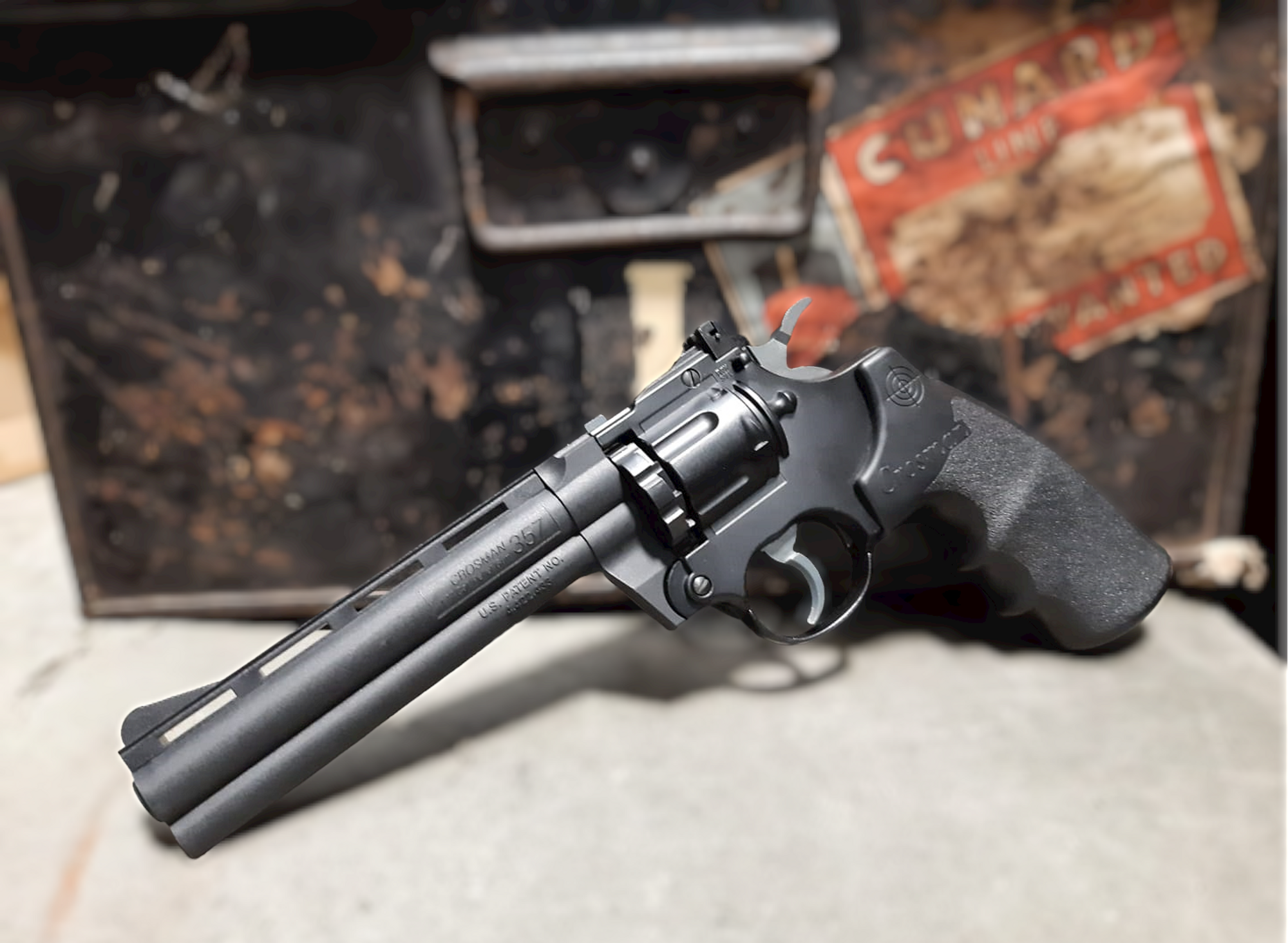 Crosman 357 .177 Caliber CO2 Pellet Revolver - Package - USED