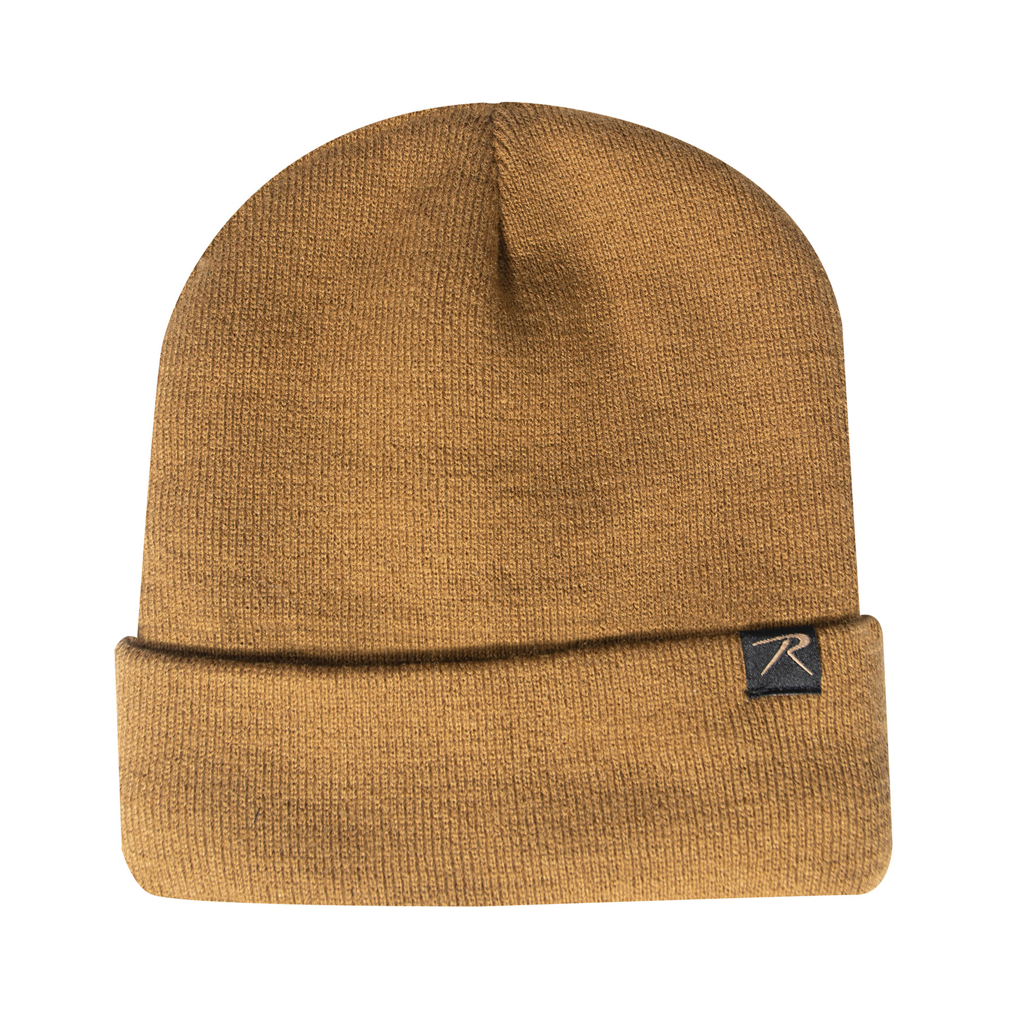 Deluxe Fine Knit Sherpa-Lined Watch Cap - Coyote Brown