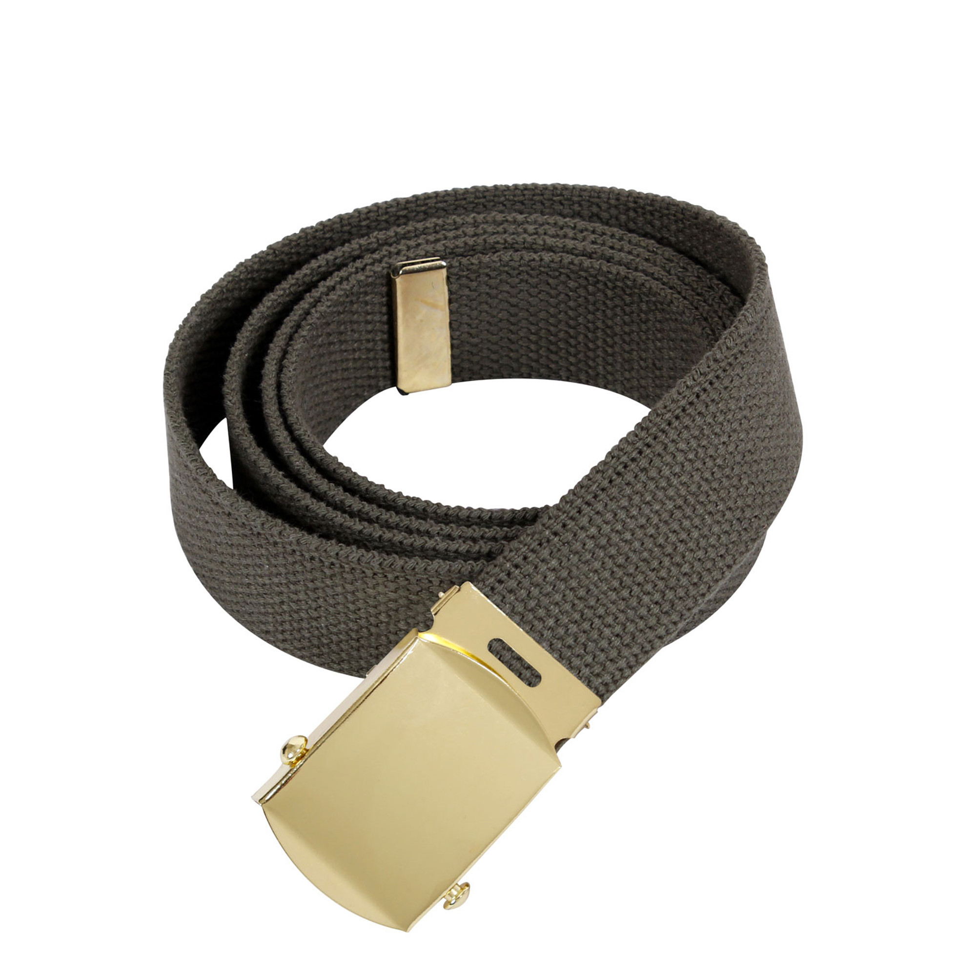 Rothco Military Web Belts - 44 Inches Long - Olive Drab/Gold