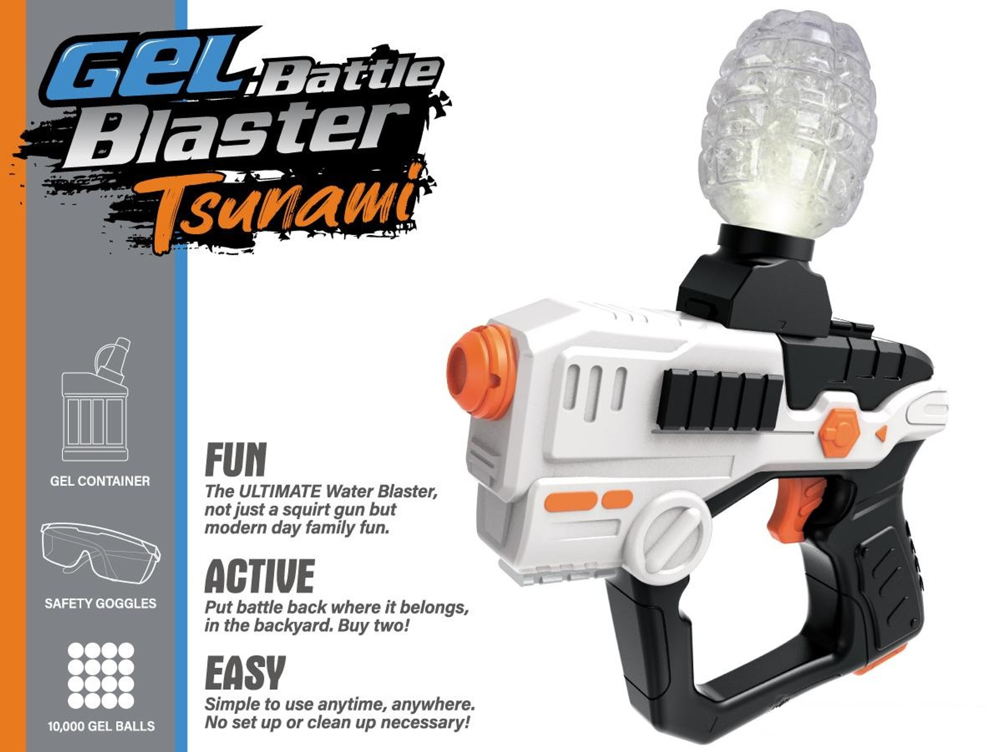 Gel Battle Blaster Water Gel / Hydro Ball Blaster (Model: Tsunami)