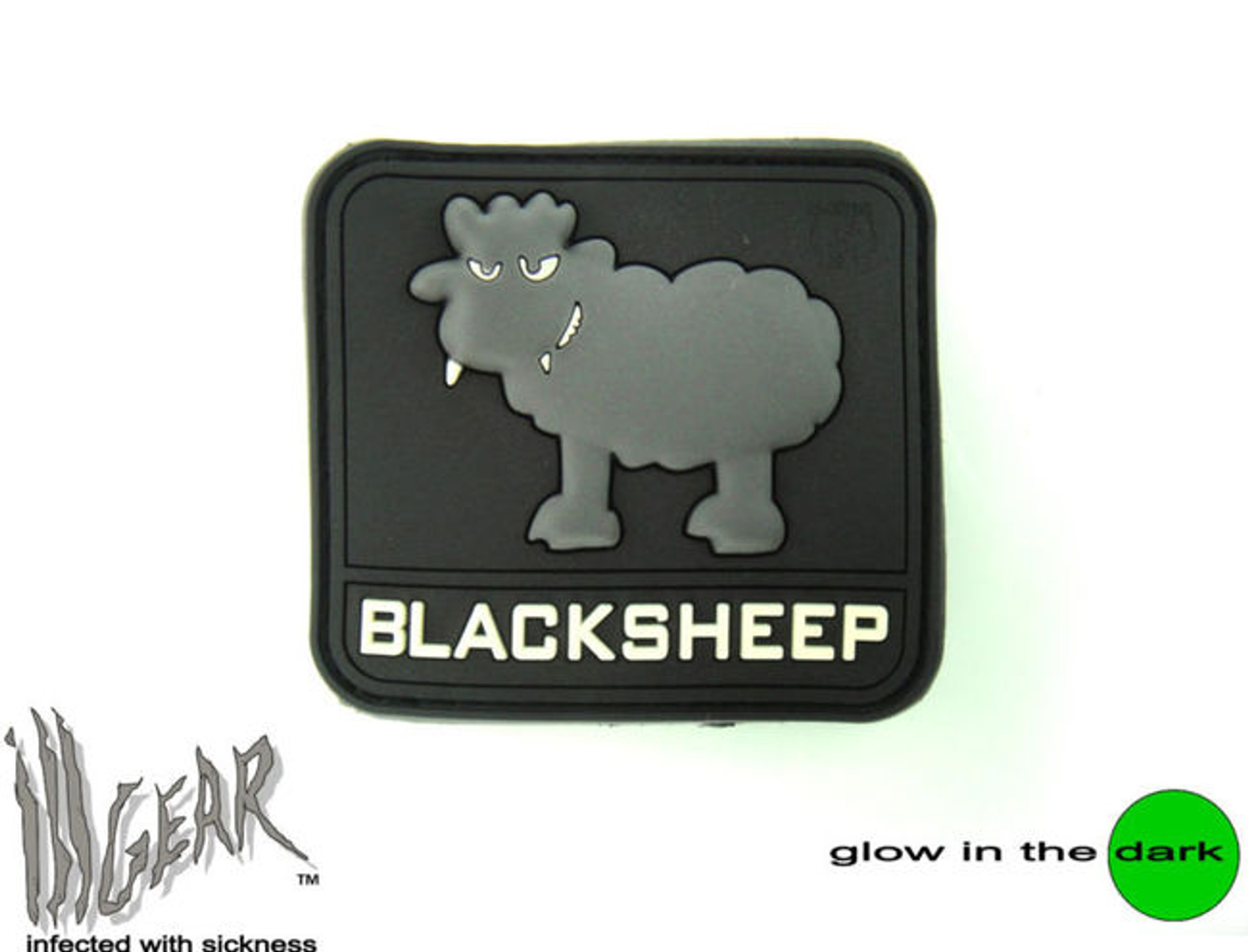 PVC Black Sheep - Glow In The Dark - Morale Patch