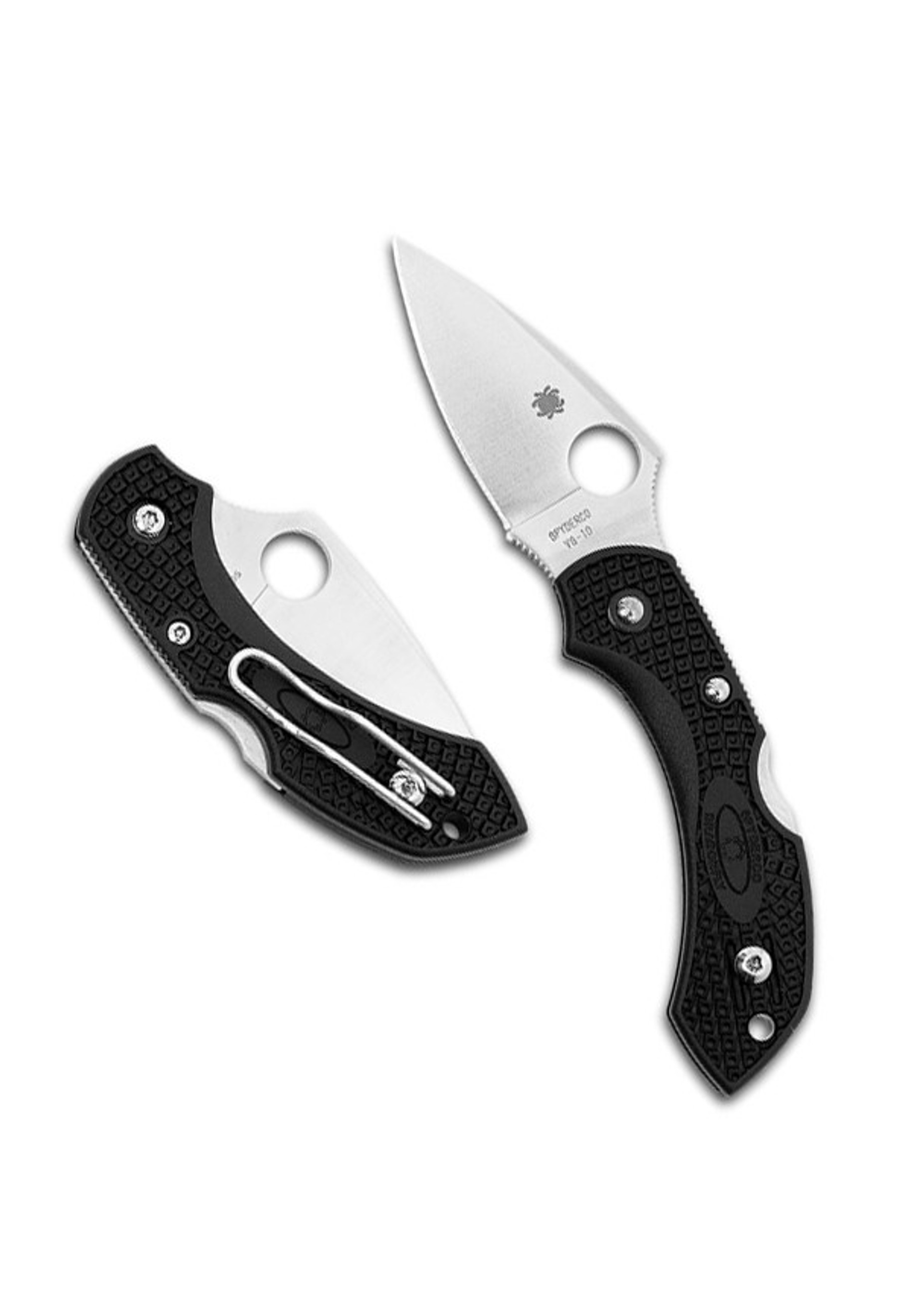 Spyderco Dragonfly2 Lightweight Black FRN Plain Edge Folding Knife