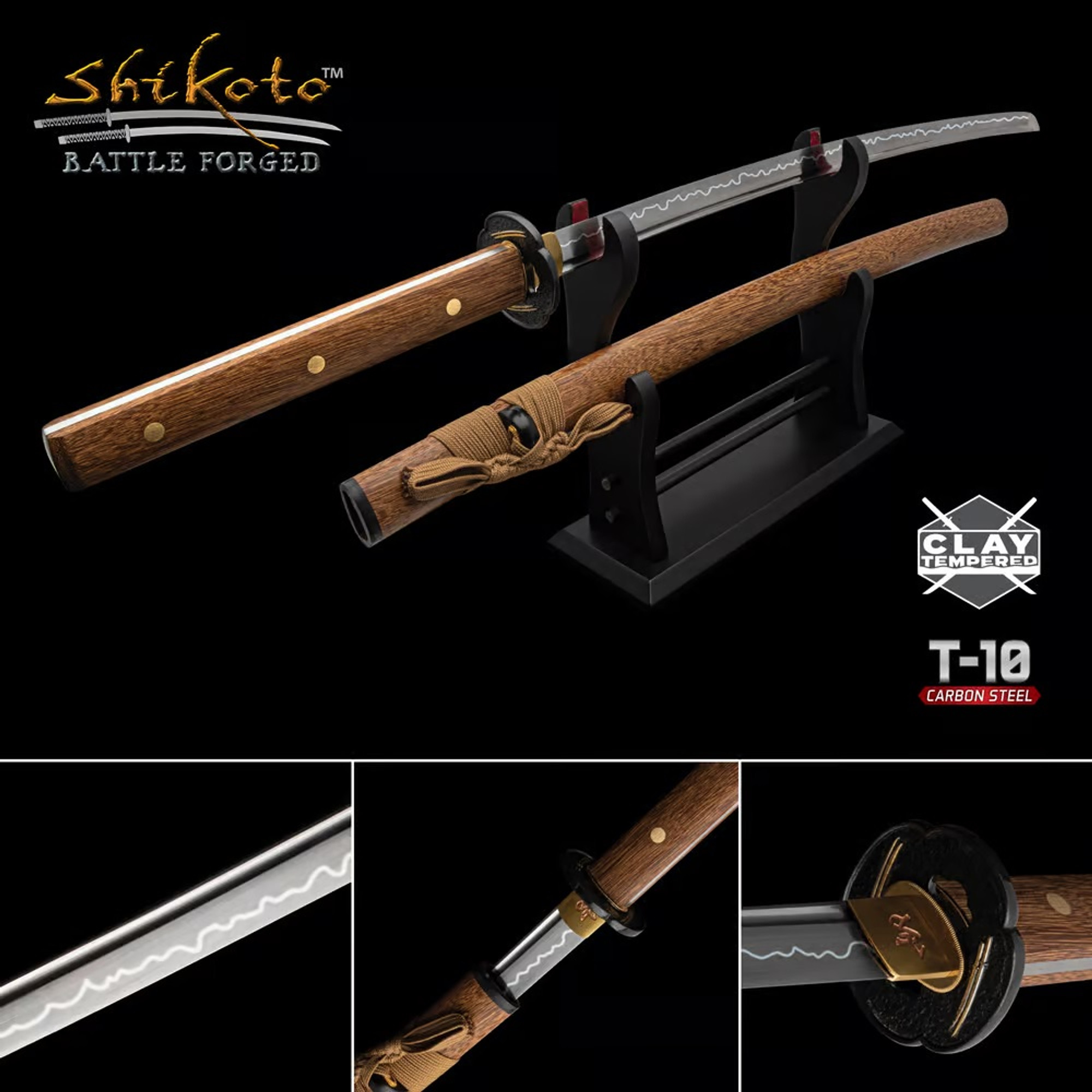 Shikoto Tigerwood Katana & Scabbard