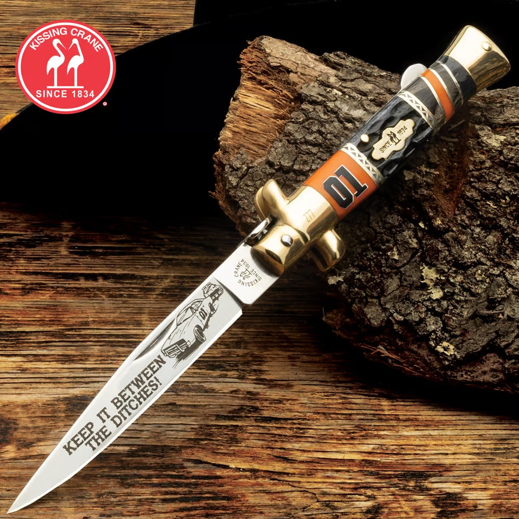 Kissing Crane General Lee Stiletto Knife