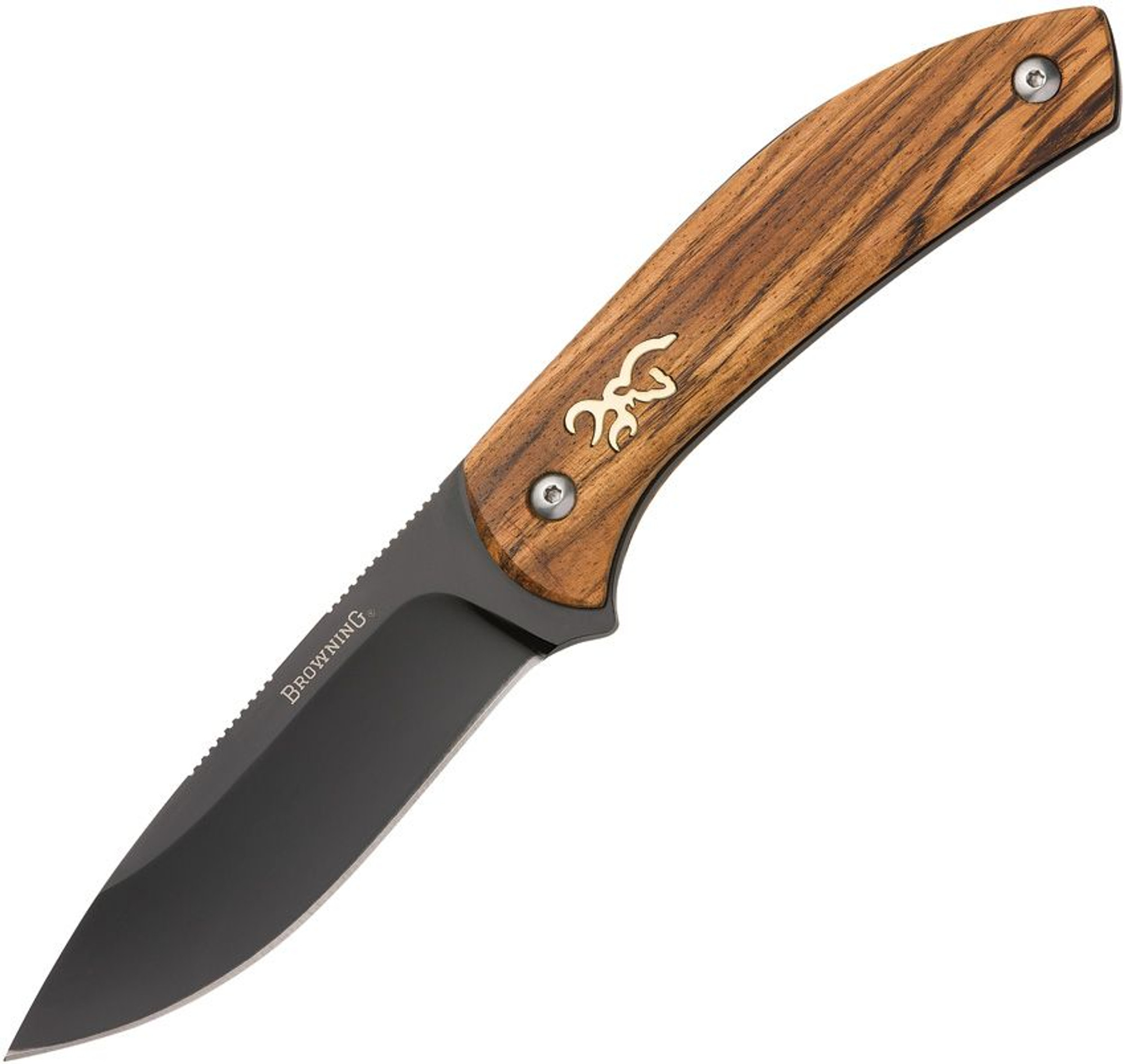 Browning Fixed Blade Zebra Wood - Black 