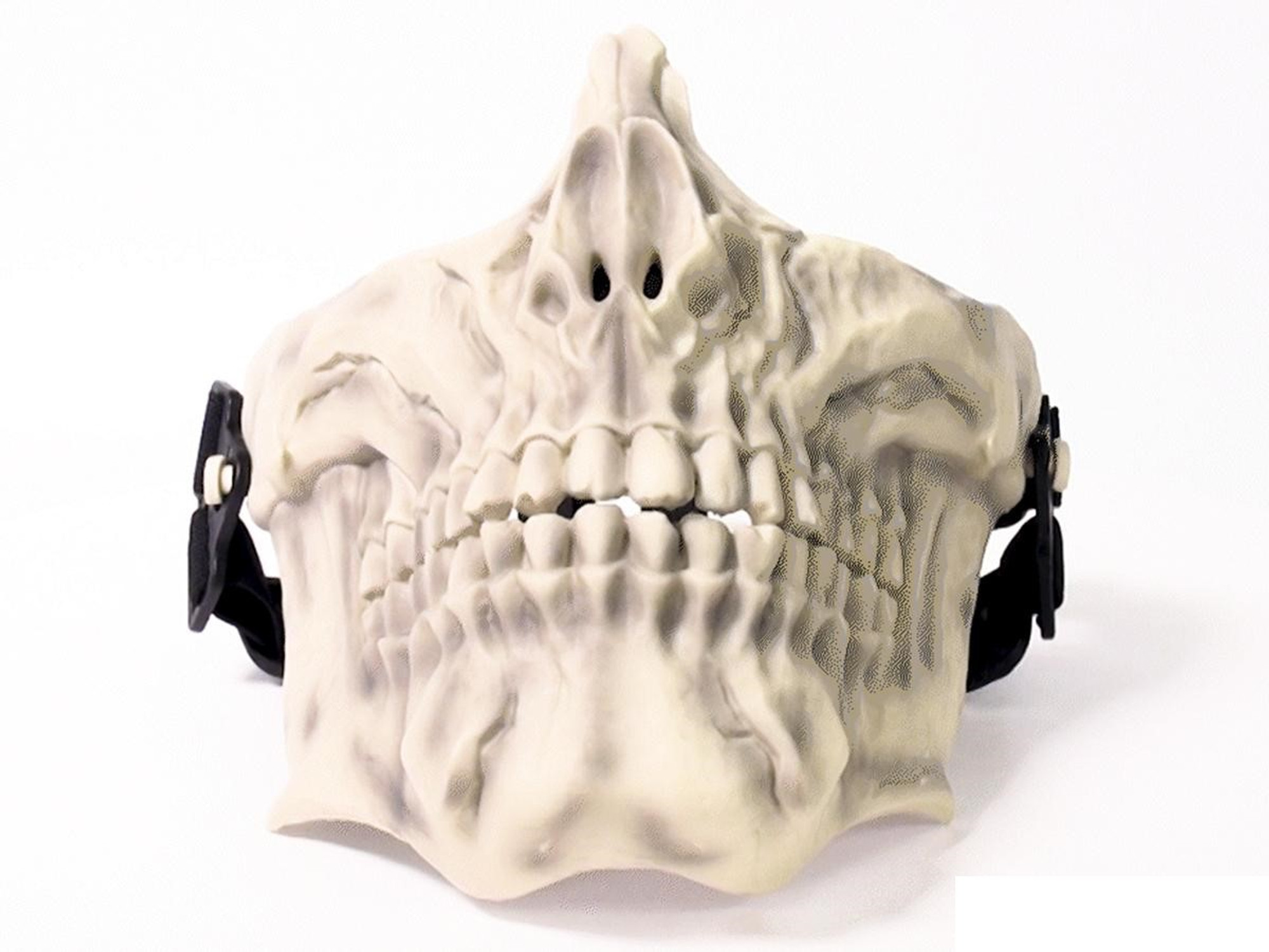 Laylax Skull Series Face Guard - Bone White