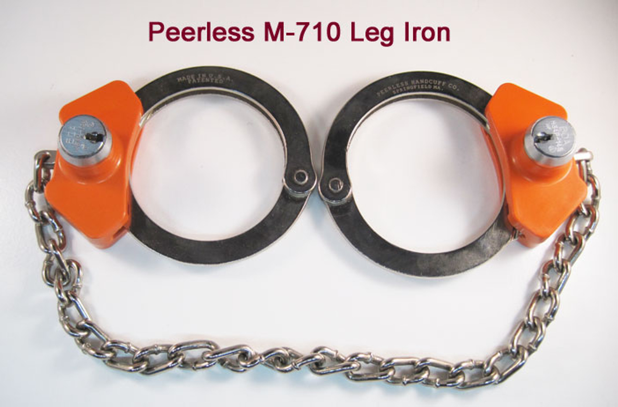 Peerless Model M -710 - High Security - Leg Iron - Orange - Floor Model