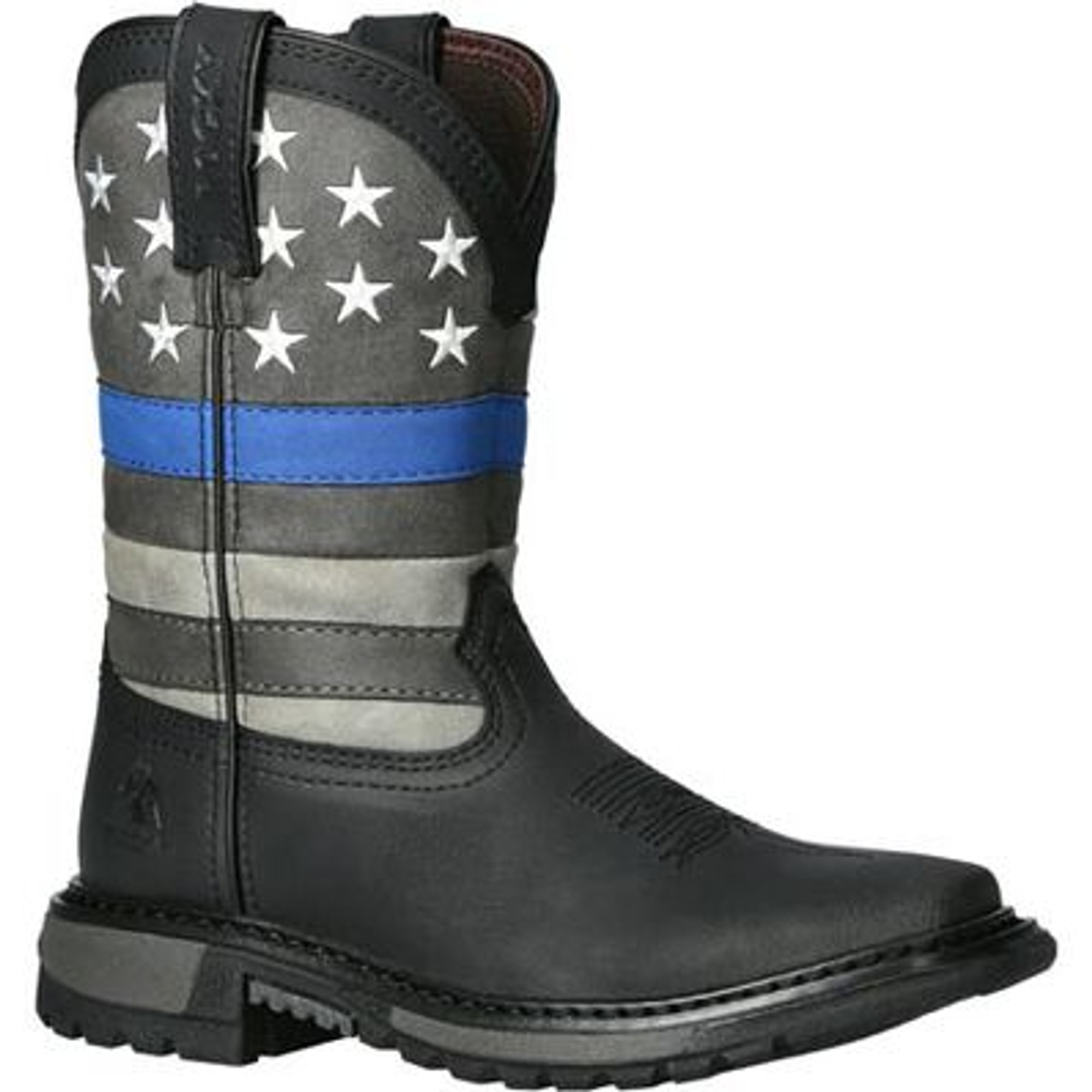 Rocky Blue Line Big Kid Western Boot - Black Blue