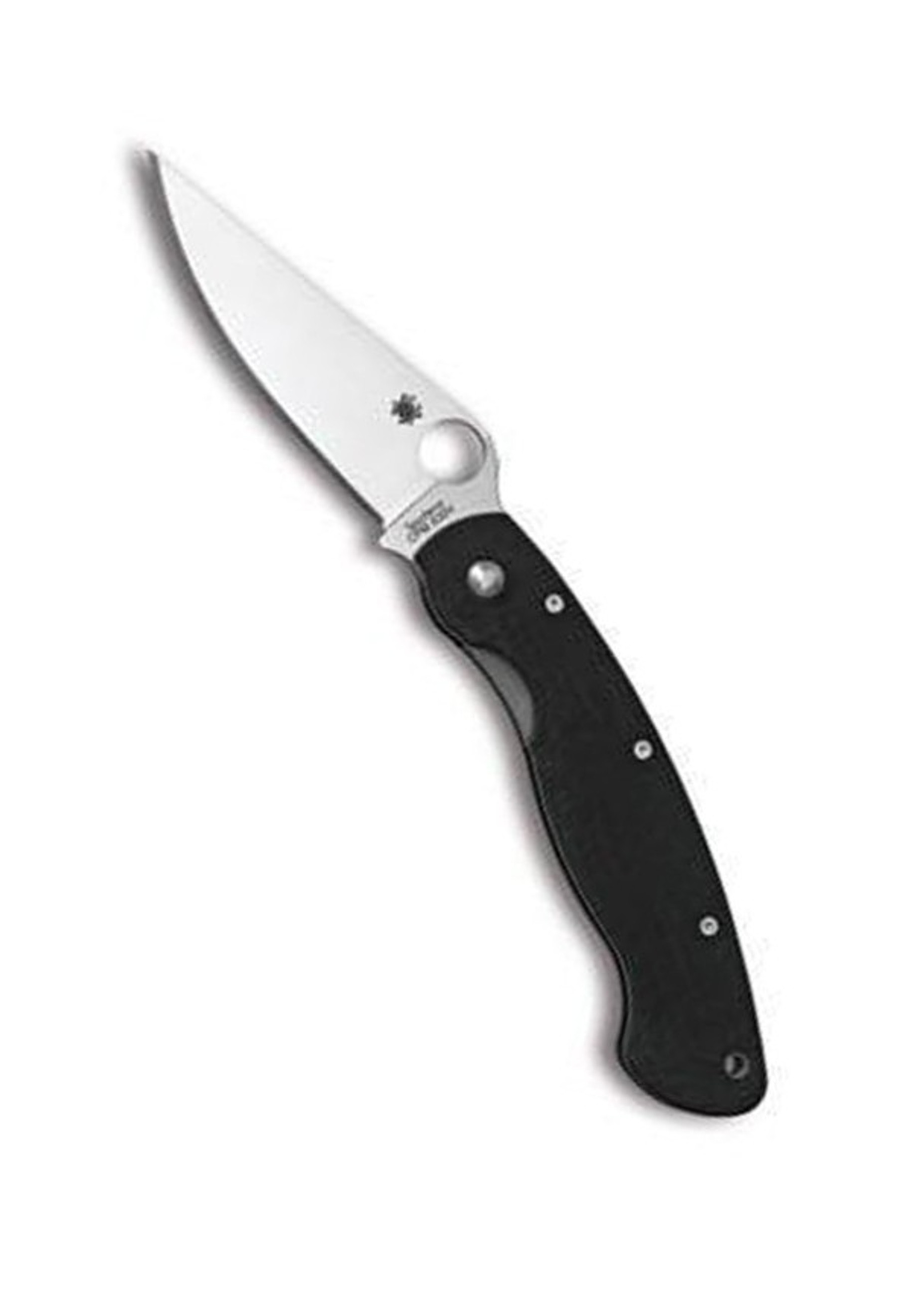 Spyderco Military Model Black G-10 Plain Edge Folding knife