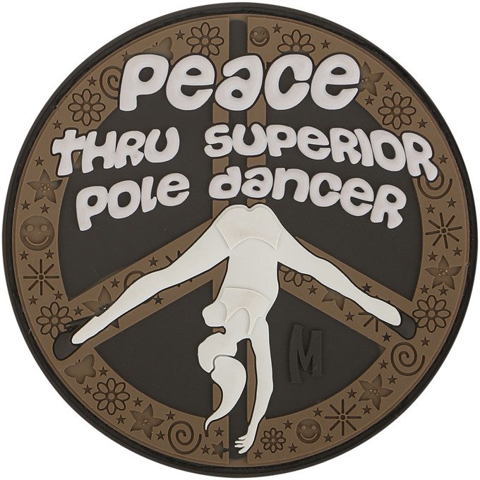 Peace Thru Superior Pole Dancer PVC - Morale Patch - Arid