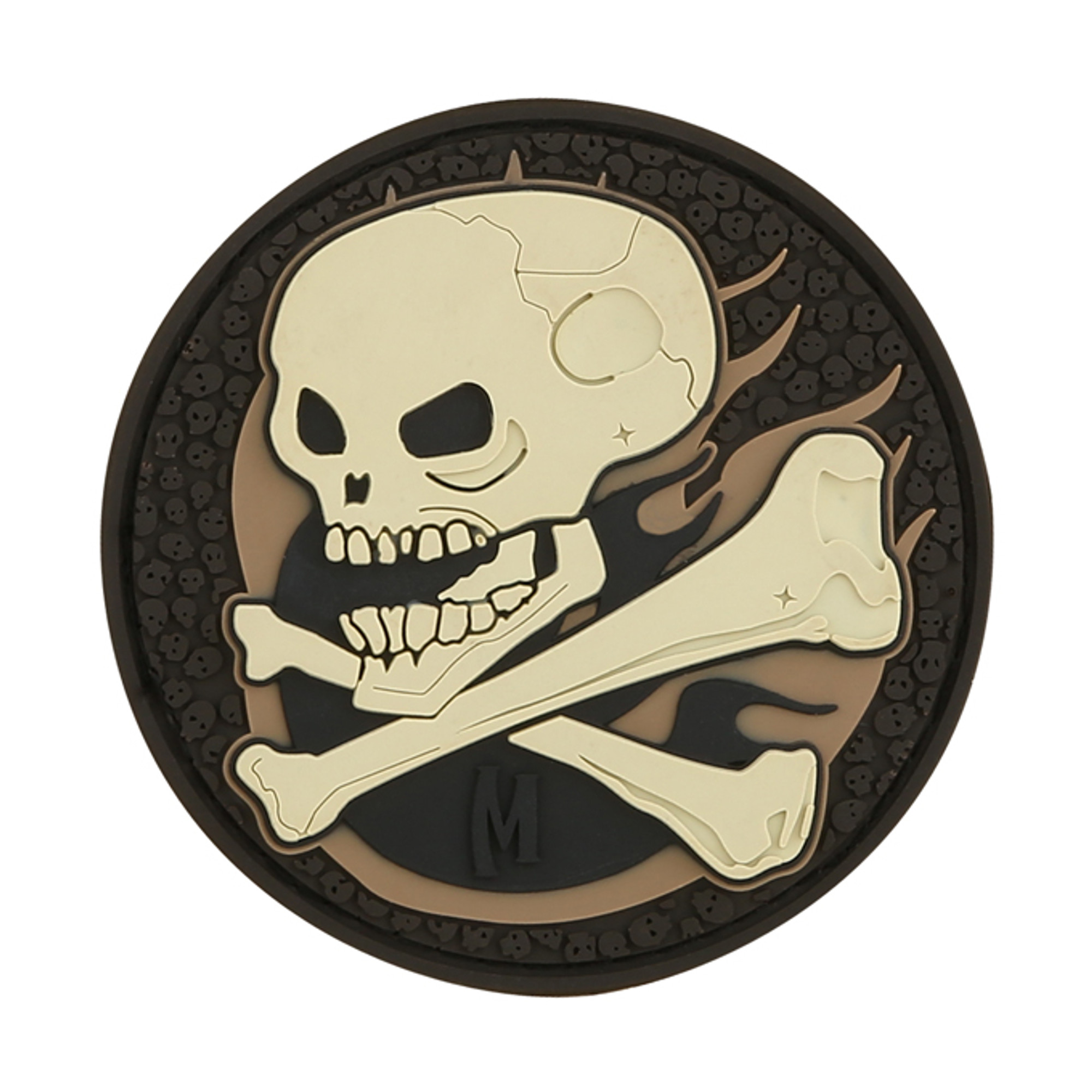 Skull PVC - Morale Patch - Arid