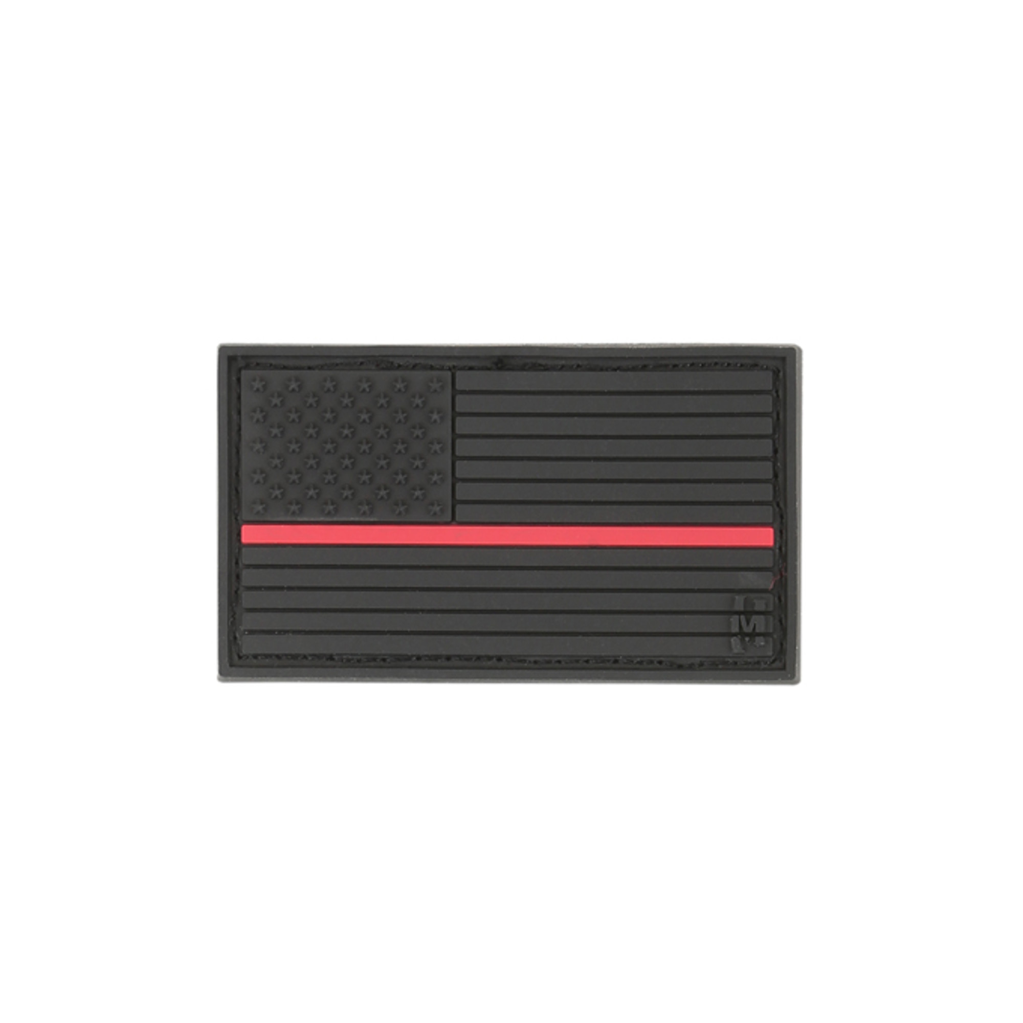 US Flag 2" PVC - Morale Patch - Thin Red Line