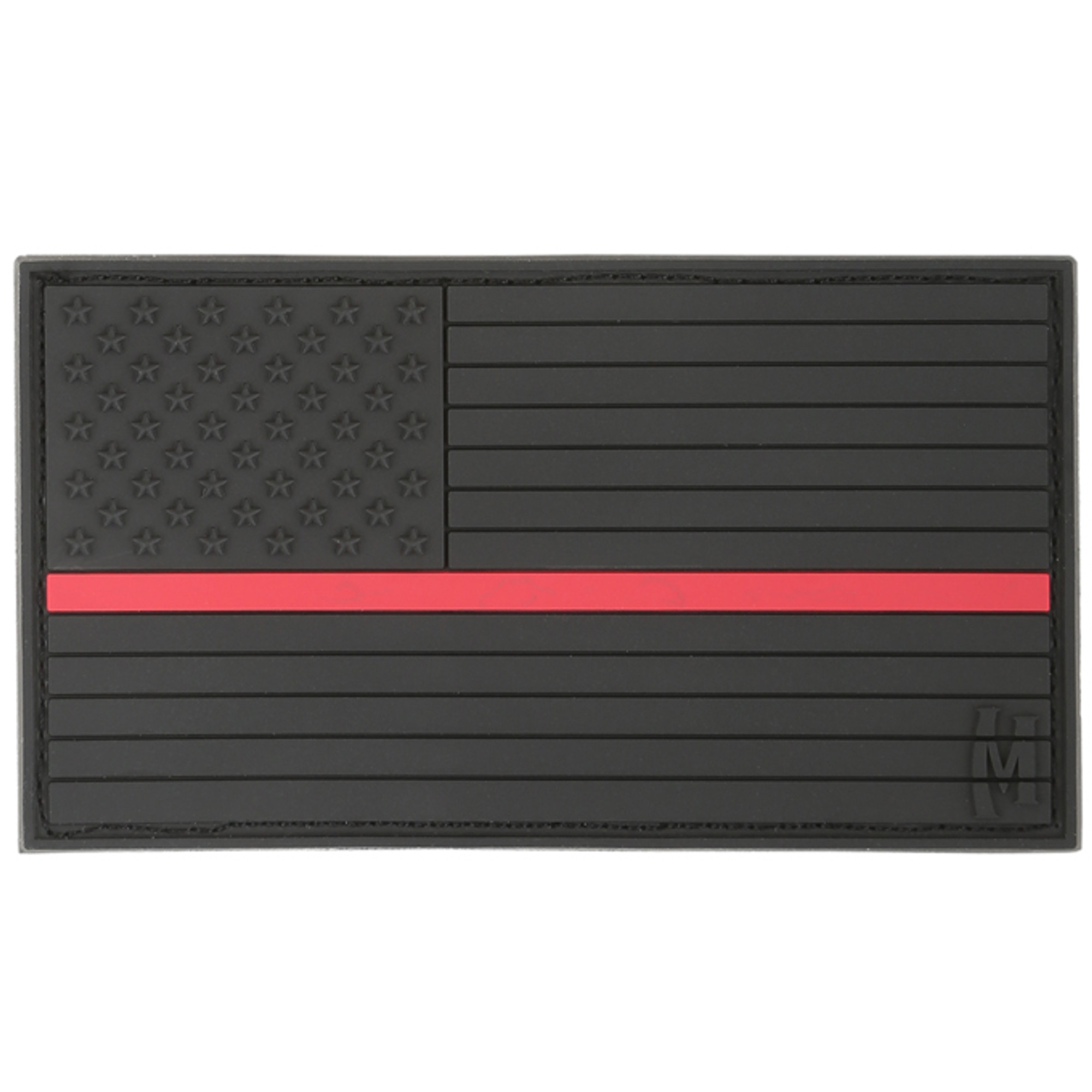 US Flag 3.25" PVC - Morale Patch - Thin Red Line