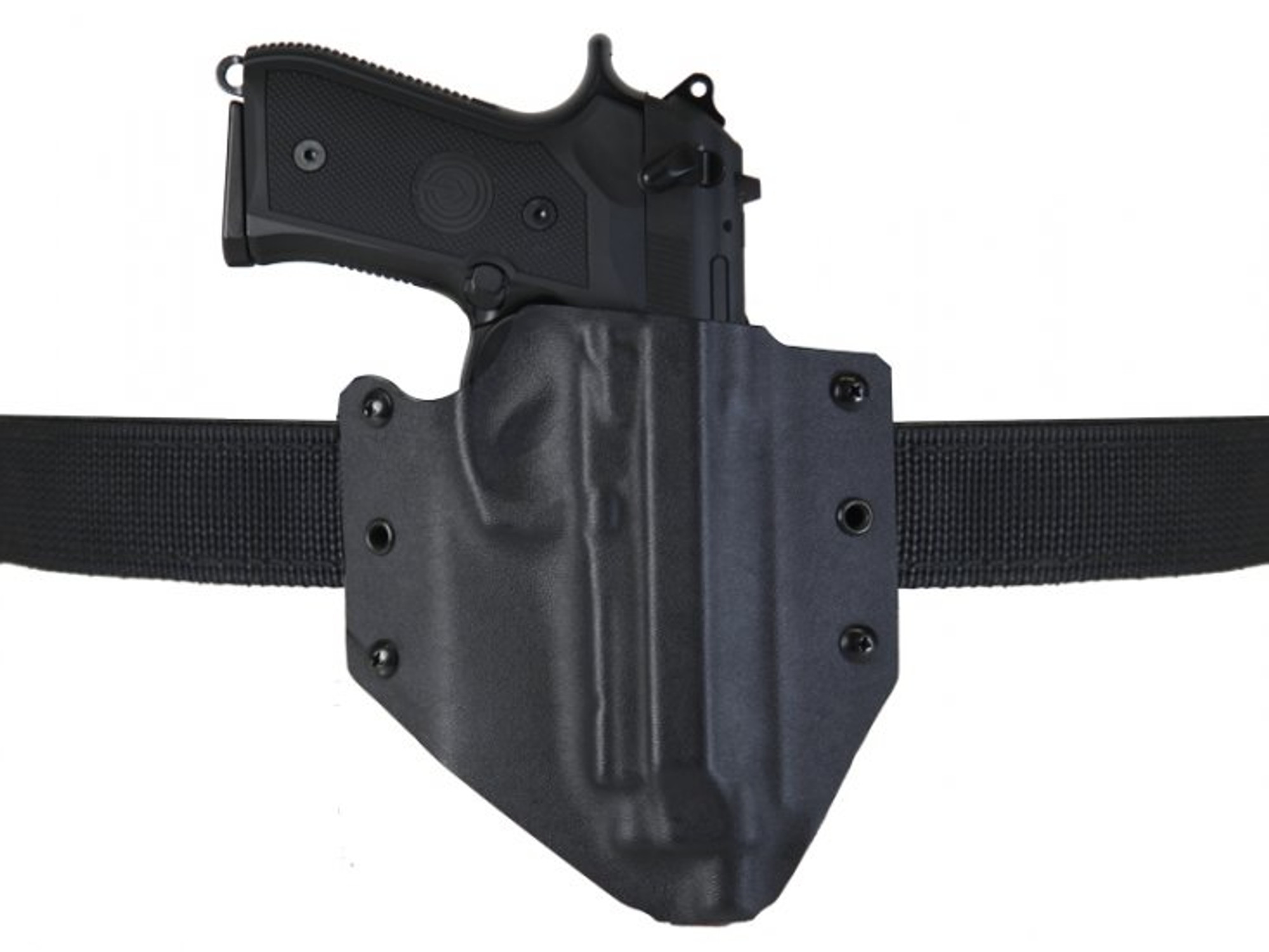 SpetzGear Kydex Belt Holster for Socom Gear M9 Rail - Black