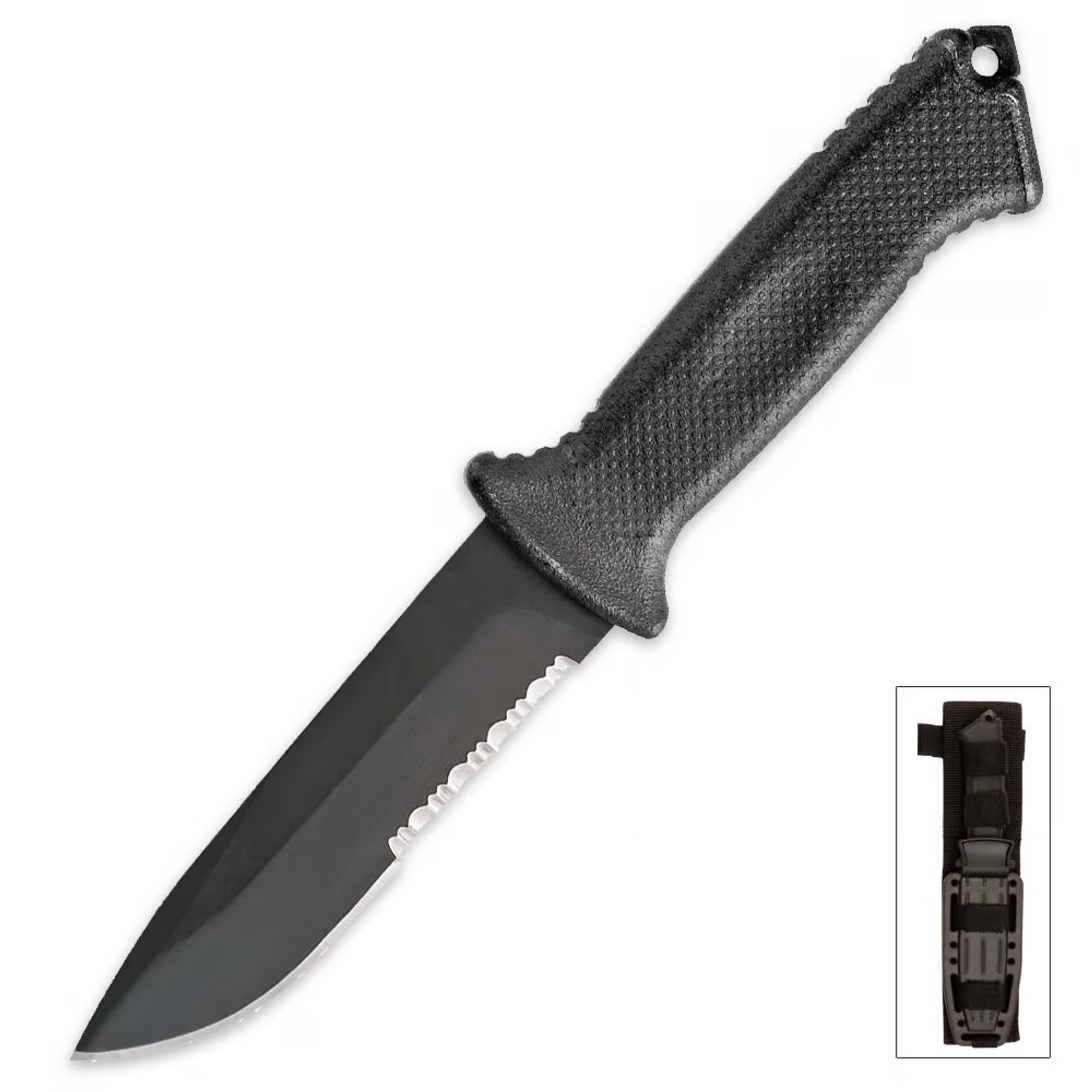  Partial Serrated Prodigy Fixed Blade Knife