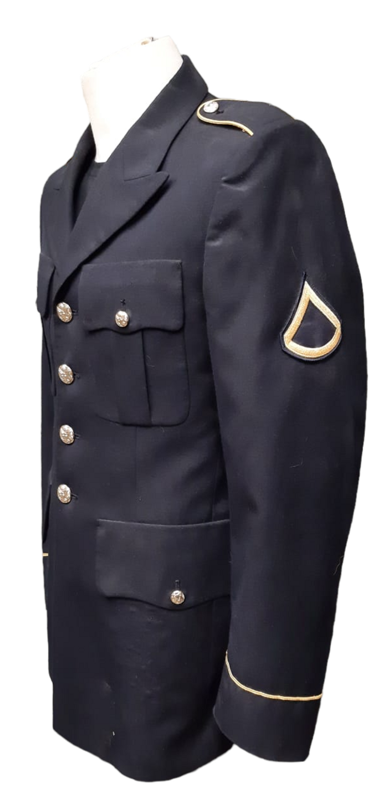 US Armed Forces Dress Blue Uniform Jacket - Size 35R