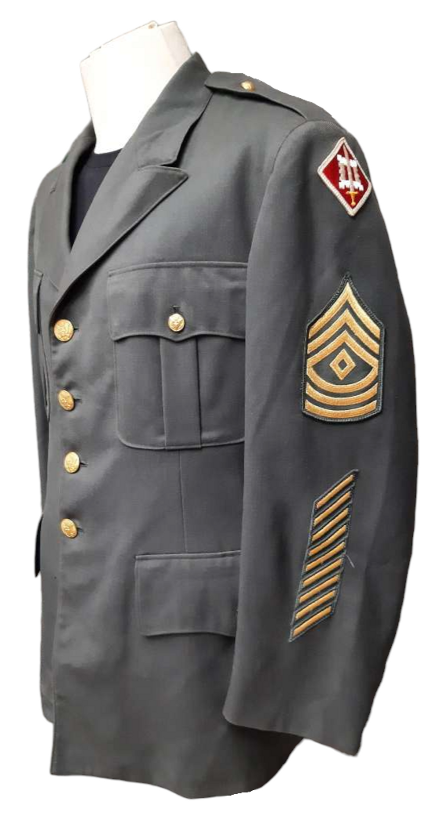 US Armed Forces Dress Green Jacket - 100% Wool