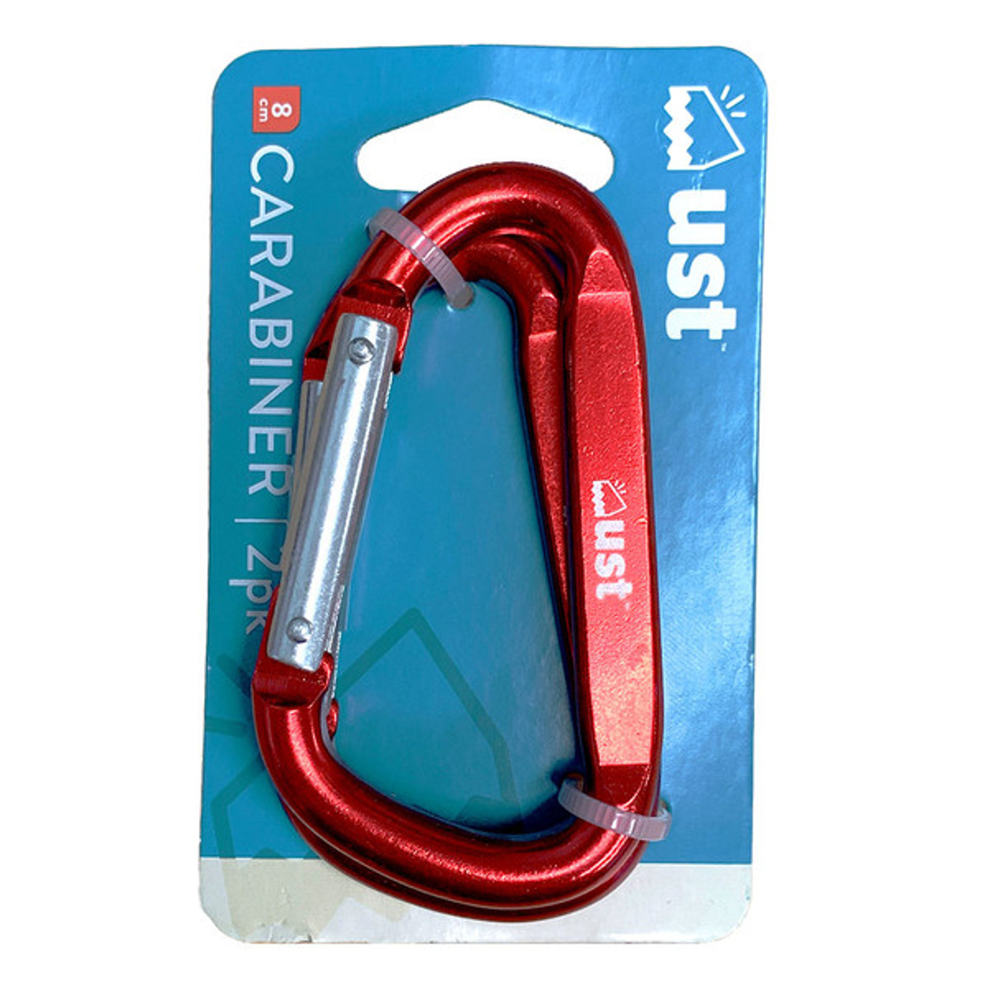 Ultimate Survival Carabiner 2-Pack - 8CM