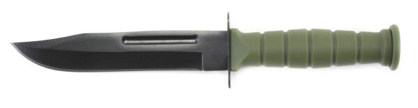 7" Small Survival Knife w/Green Handle Hero Outdoors