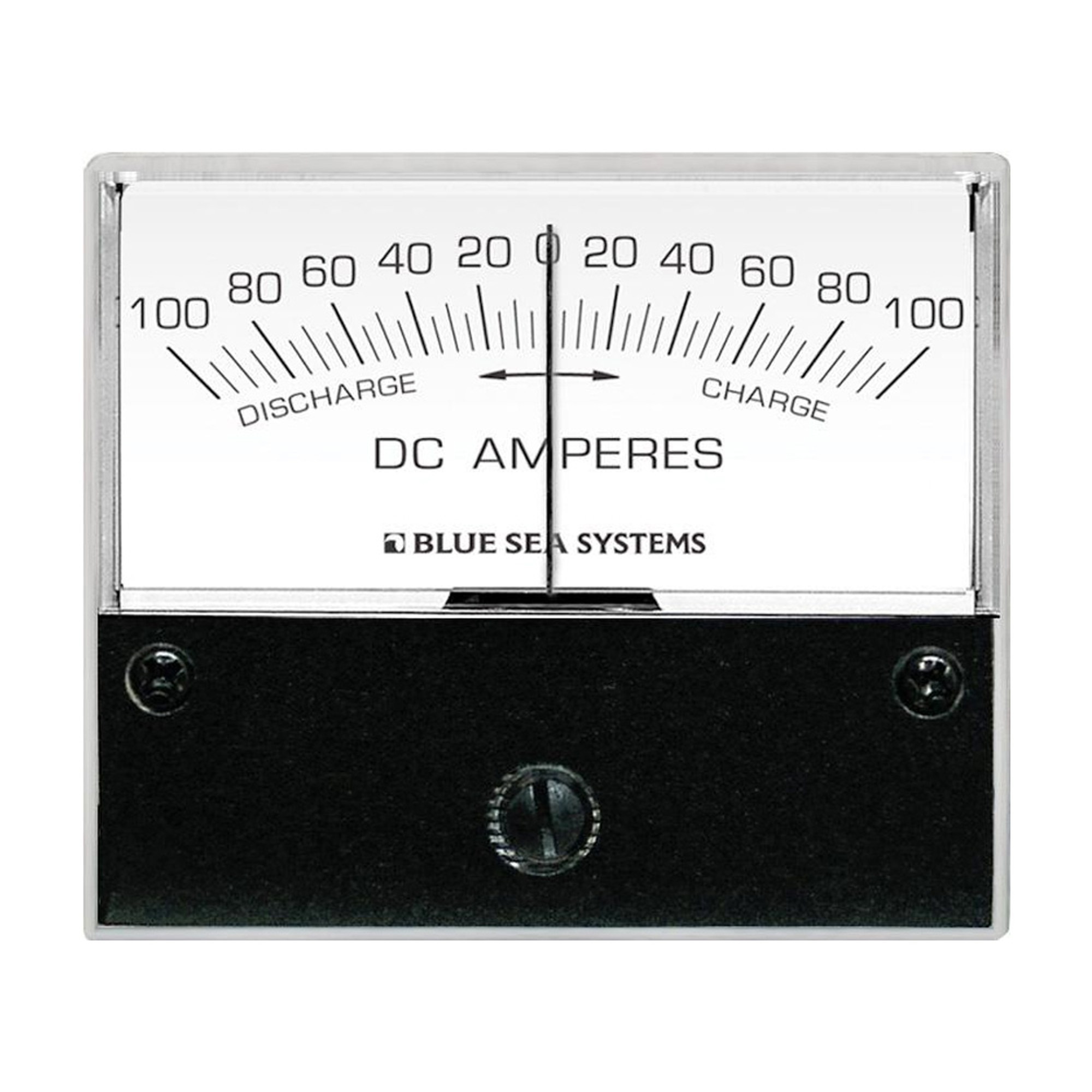 Blue Sea 8253 DC Zero Center Analog Ammeter - 2-3/4" Face, 100-0-100 Amperes DC