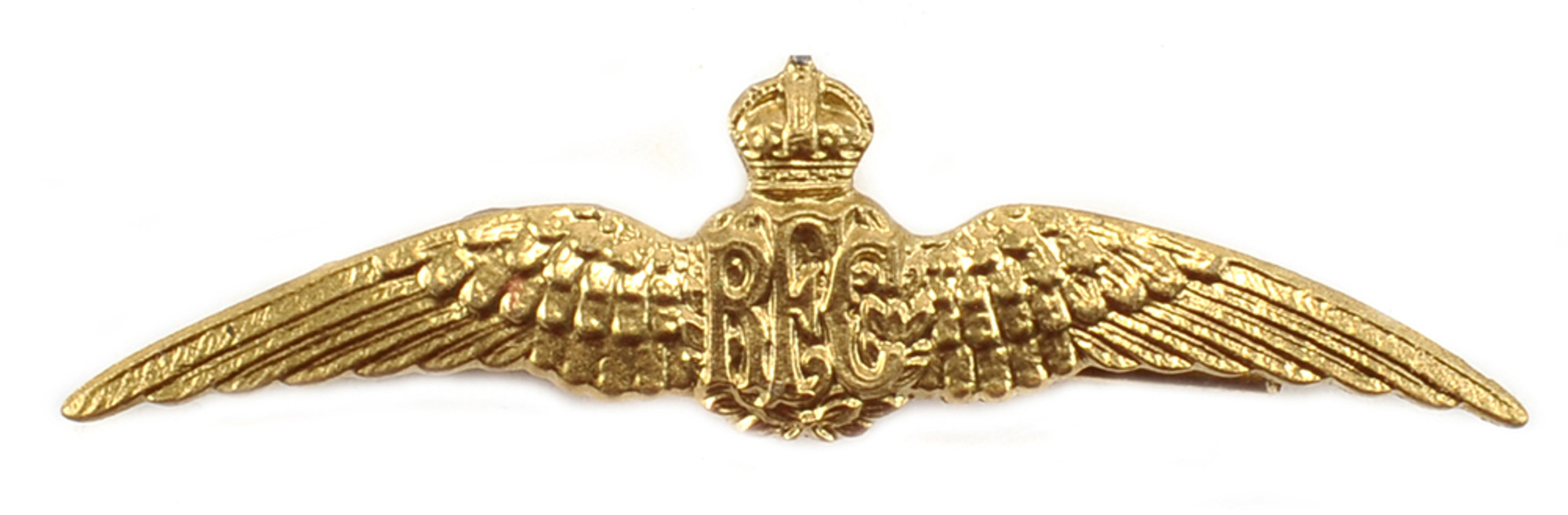 British WW1 Royal Flying Corps RFC Pilots Wings Metal