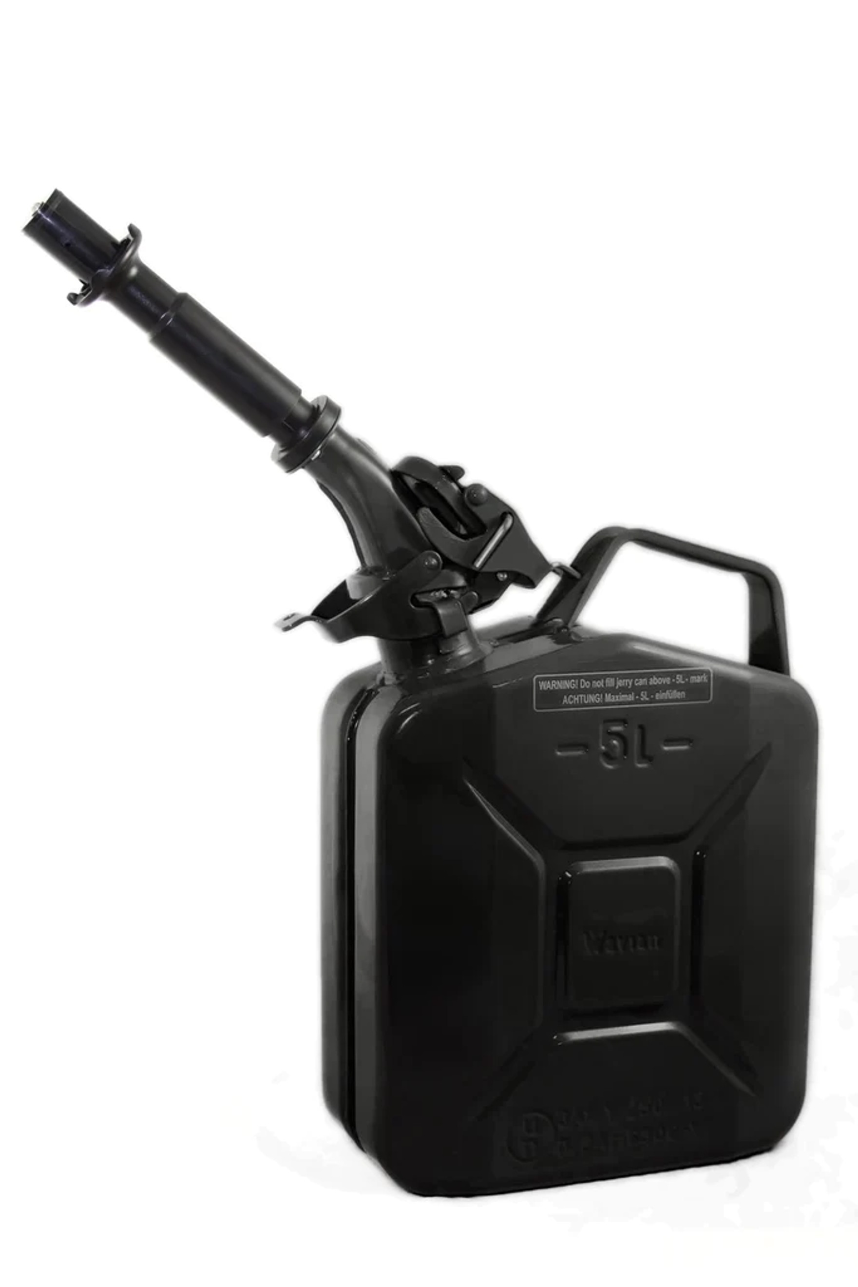 Wavian Fuel Cans - the original NATO Steel Jerry Cans - w/ Spout - 5L Black