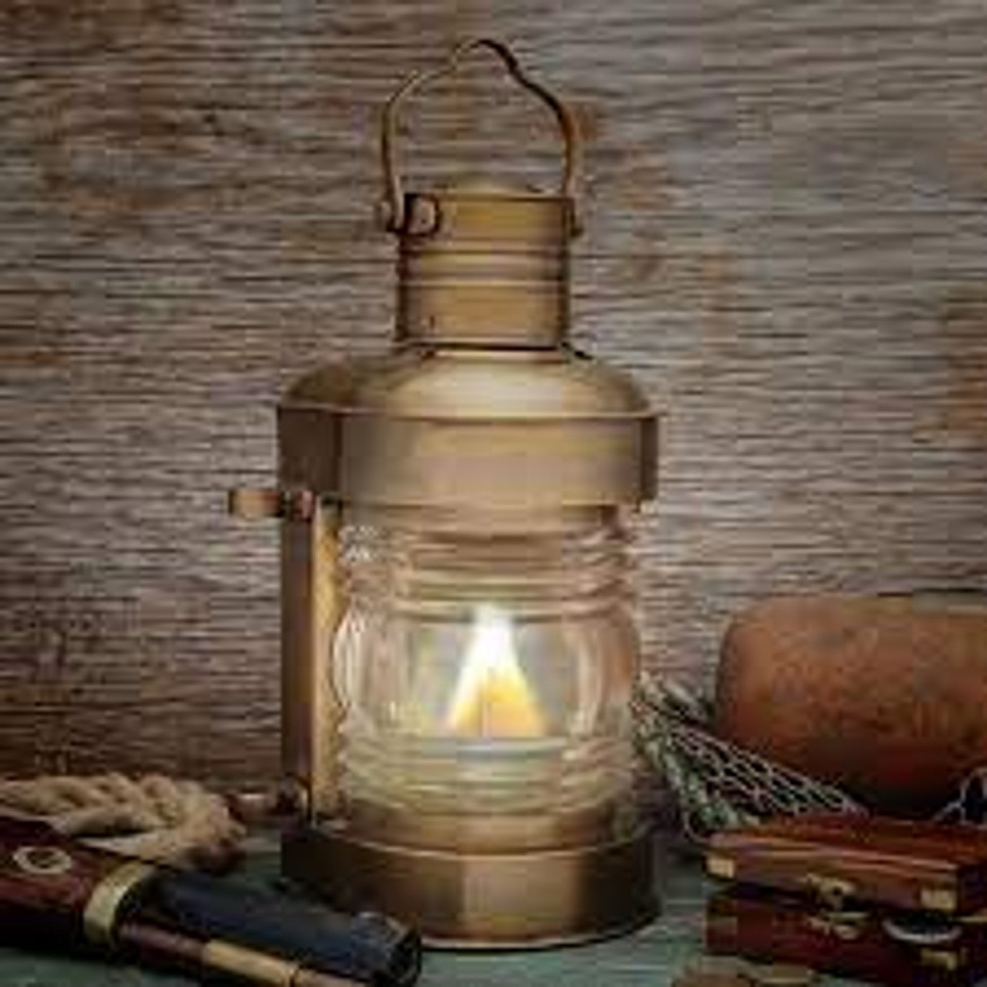 Brass Cargo Ship Oil Lamp