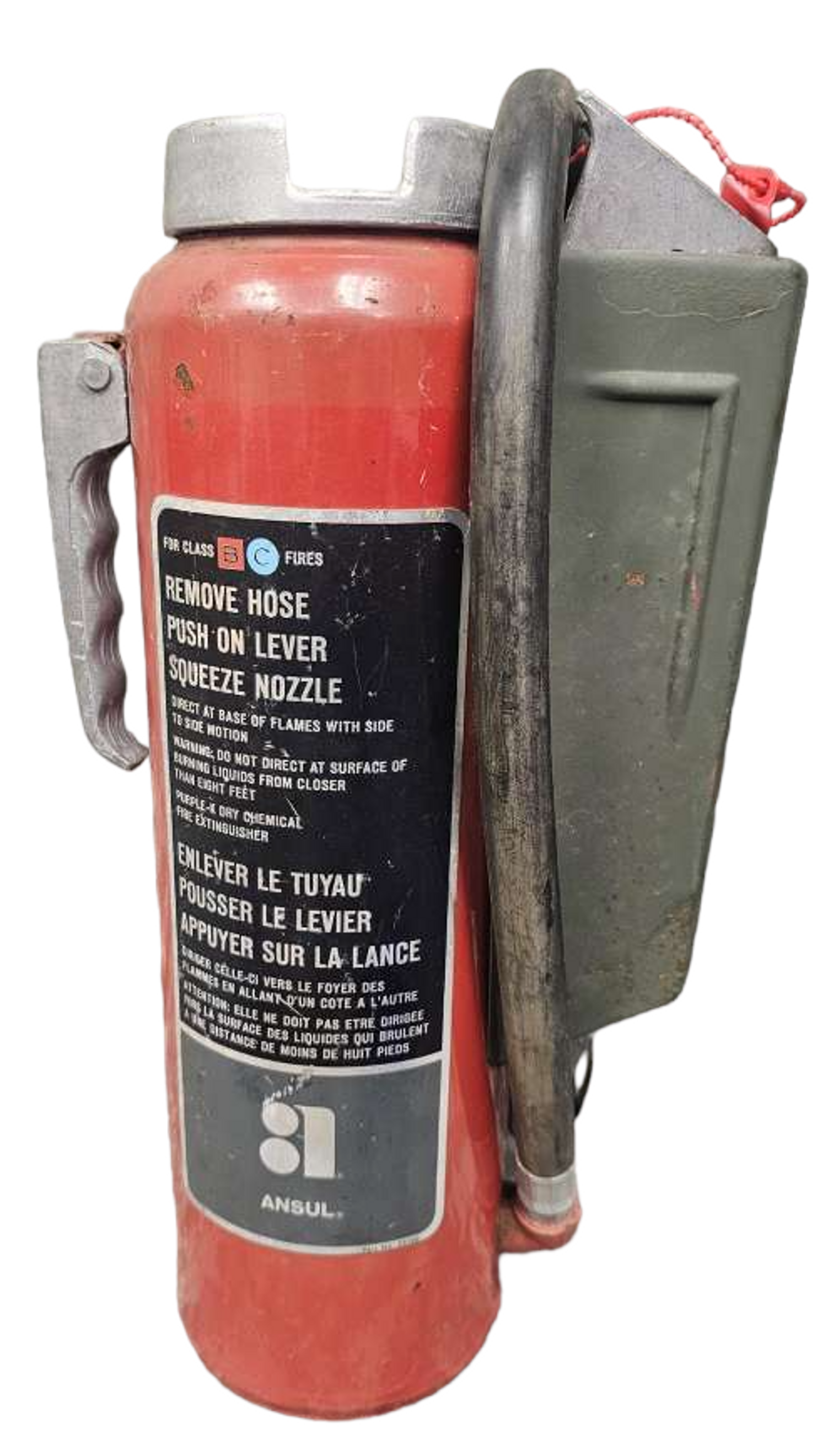 Canadian Armed Forces Red K-10-E Ansul Fire Extinguisher