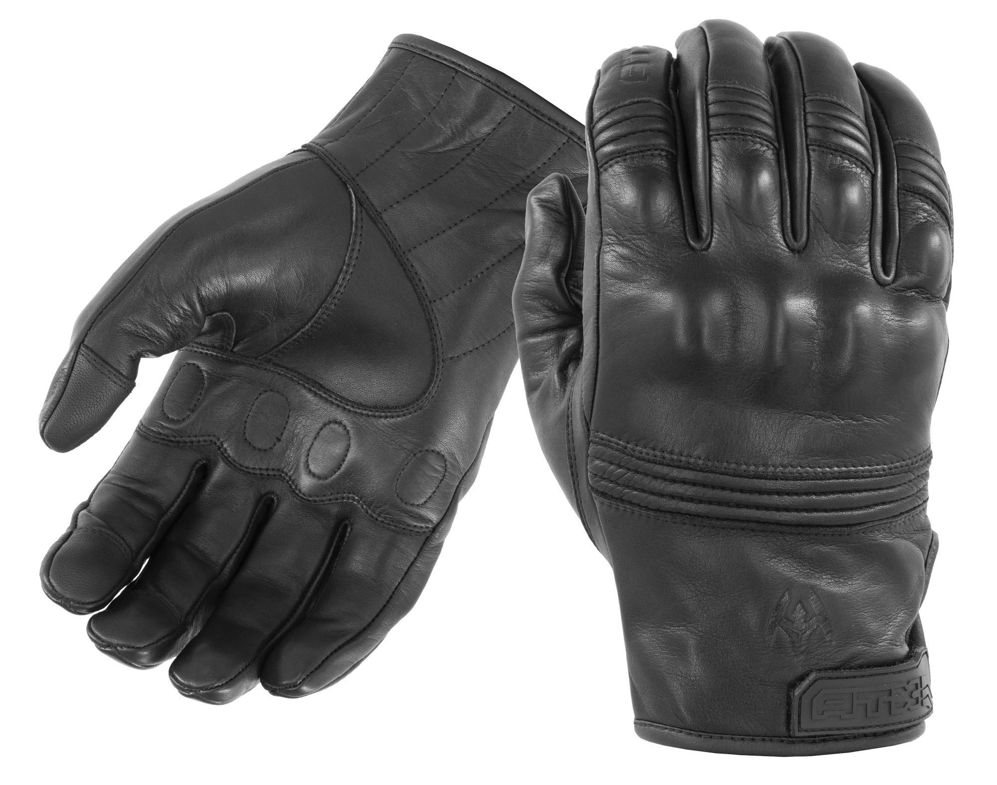 All-leather Gloves With Knuckle Armor - KRDM-ATX96MD