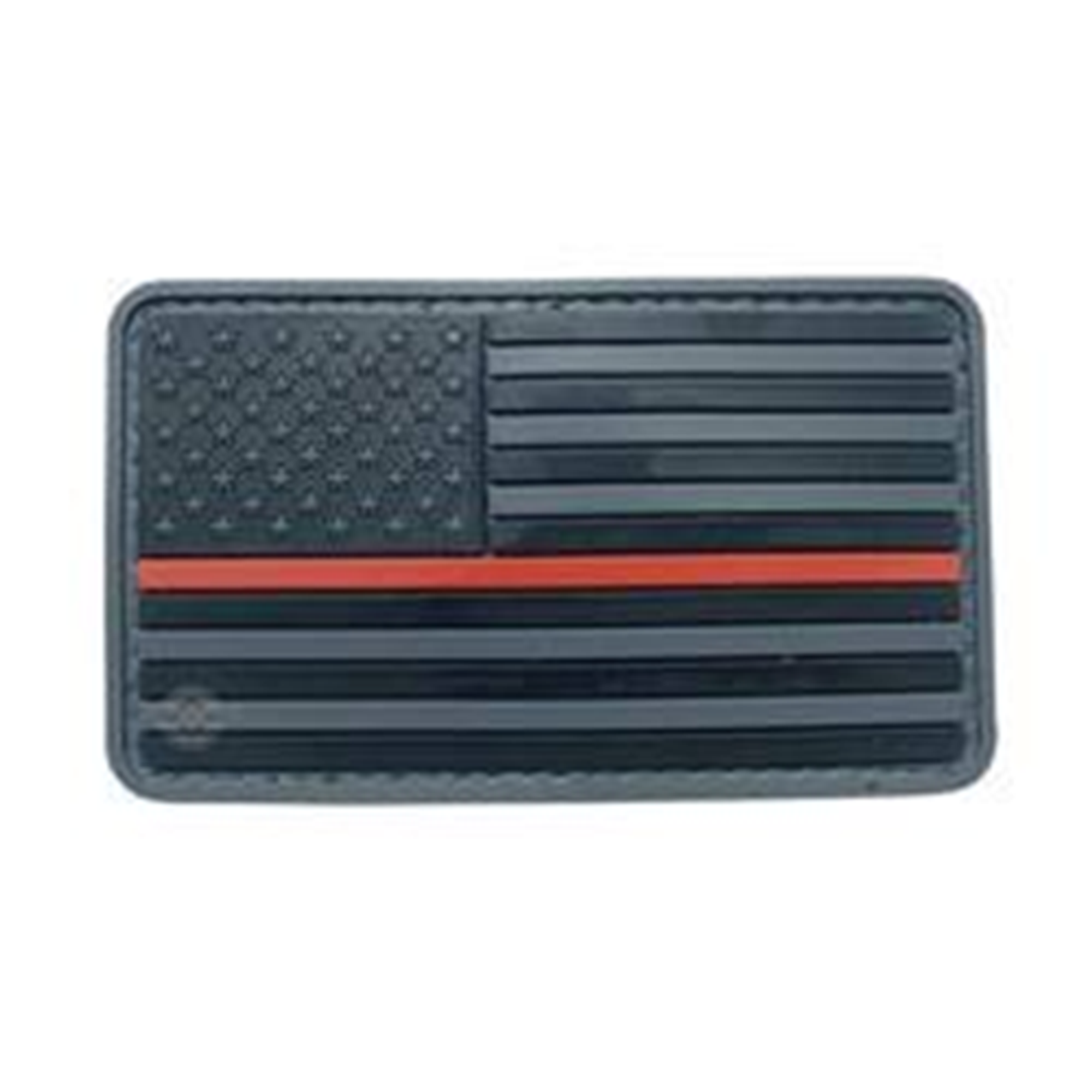 U.s. Flag Black W/ Red Stripe Morale Patch