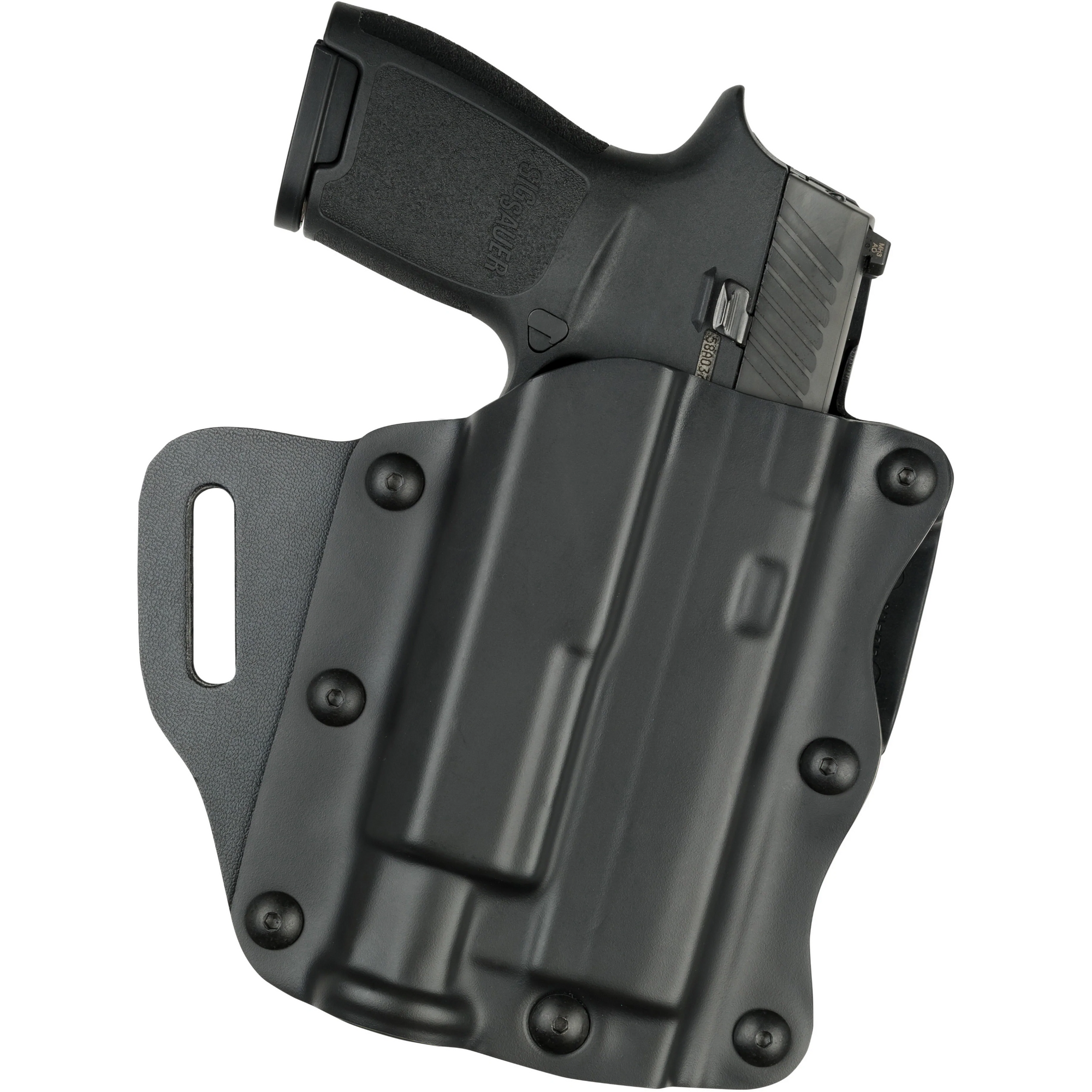 Model 557 Open-top Belt Slide Concealment Holster For Glock 19 W/ Light