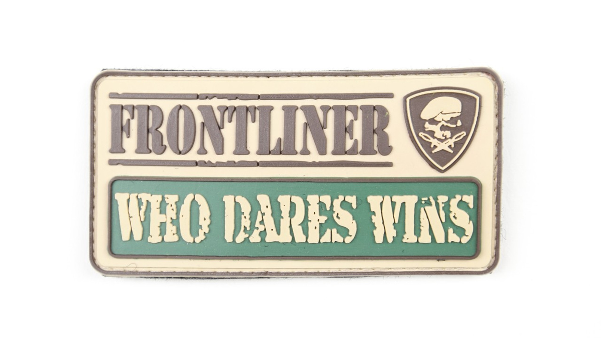 Frontliner - Who Dares Wins - Tan - Morale Patch