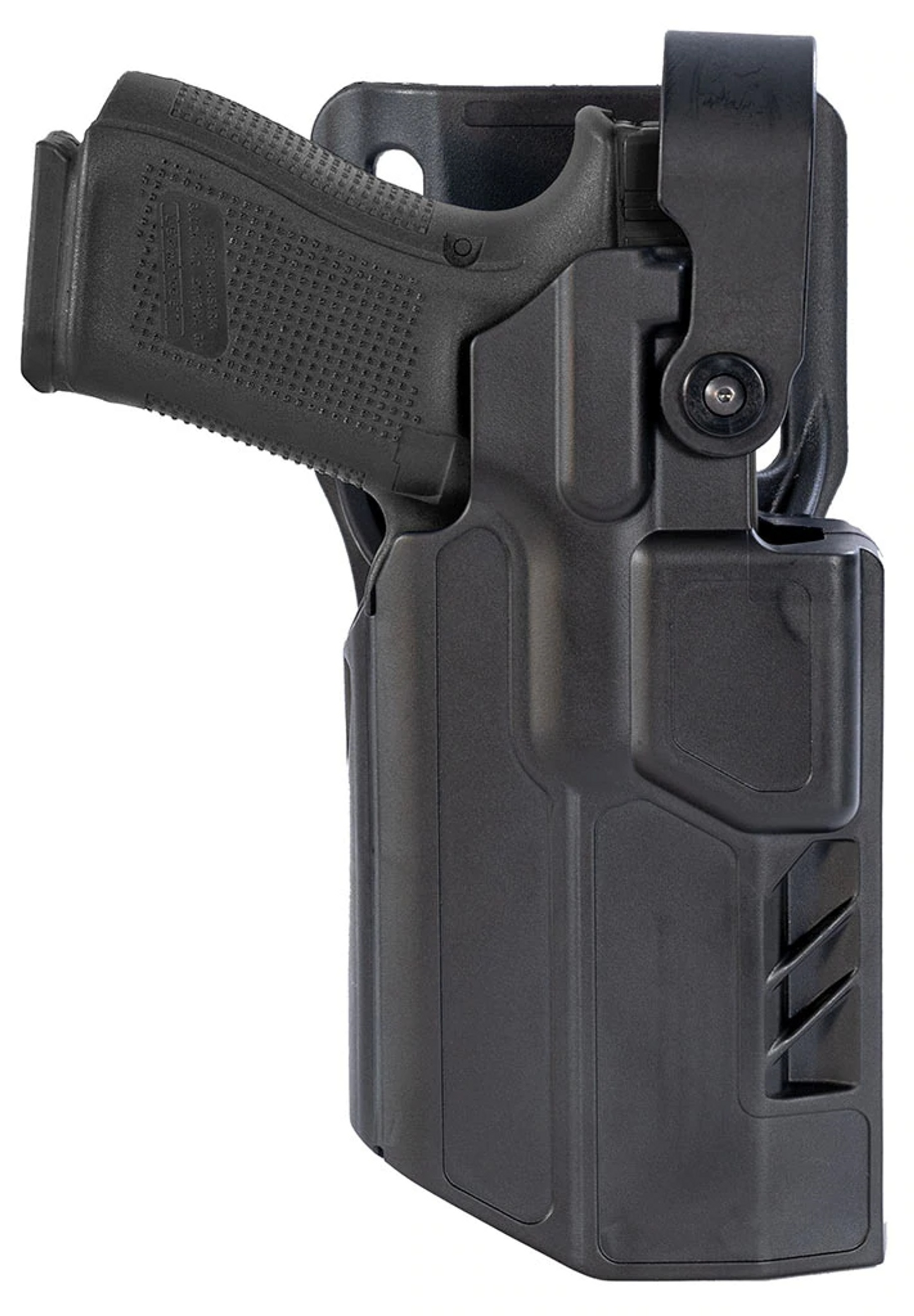 Telr X5000 Light Bearing Holster For Glock 19 W/ Duty Belt - Weave Finish - KRGG-X5000-19HO-1W