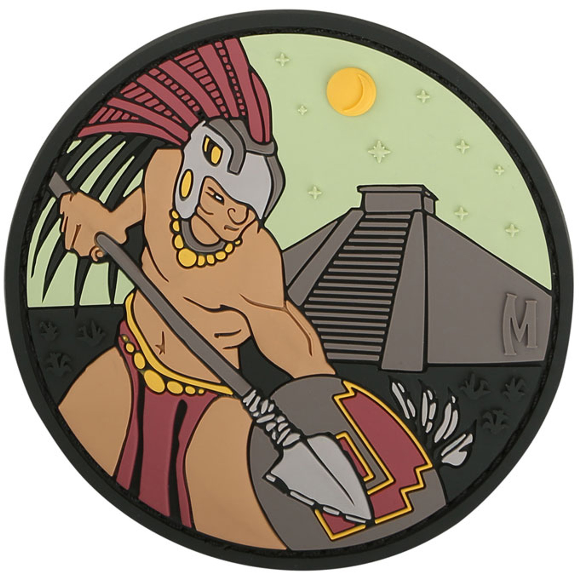 Aztec Warrior PVC - Morale Patch - Full Colour