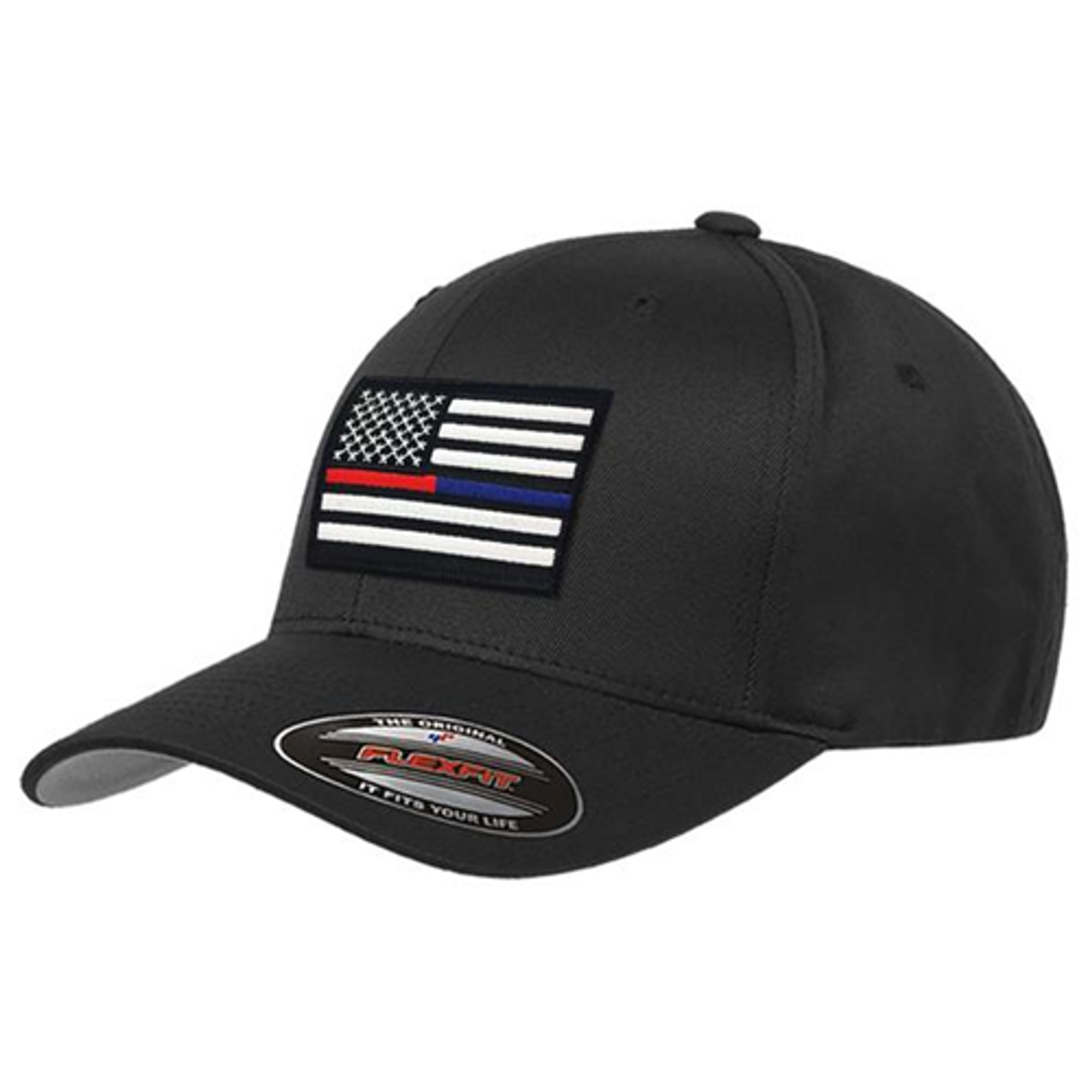 Flexfit Dual American Flag Hat - KRTBL-FLEX-DUAL-BLACK-MD