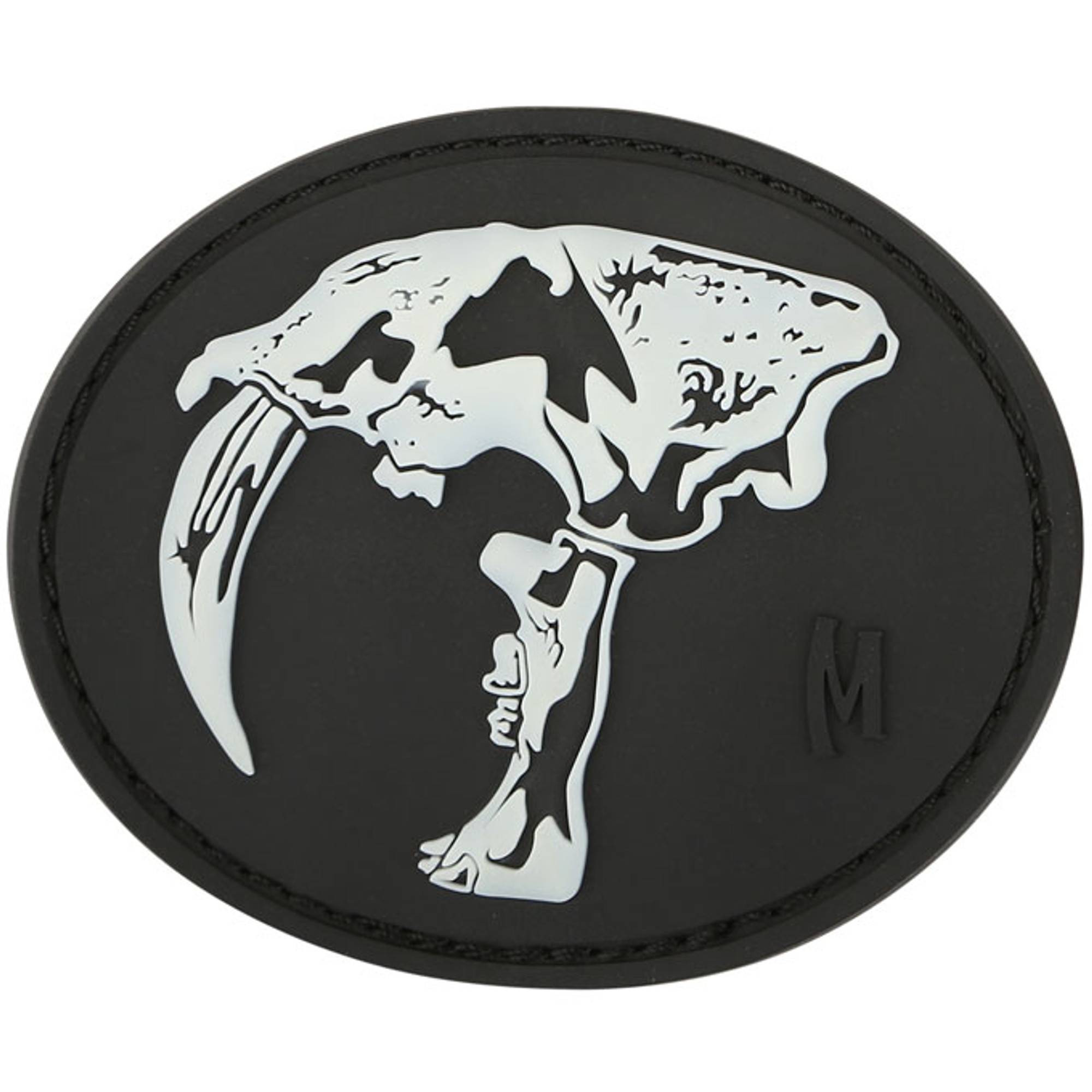 Sabertooth Skull PVC - Morlae Patch - Glow In The Dark