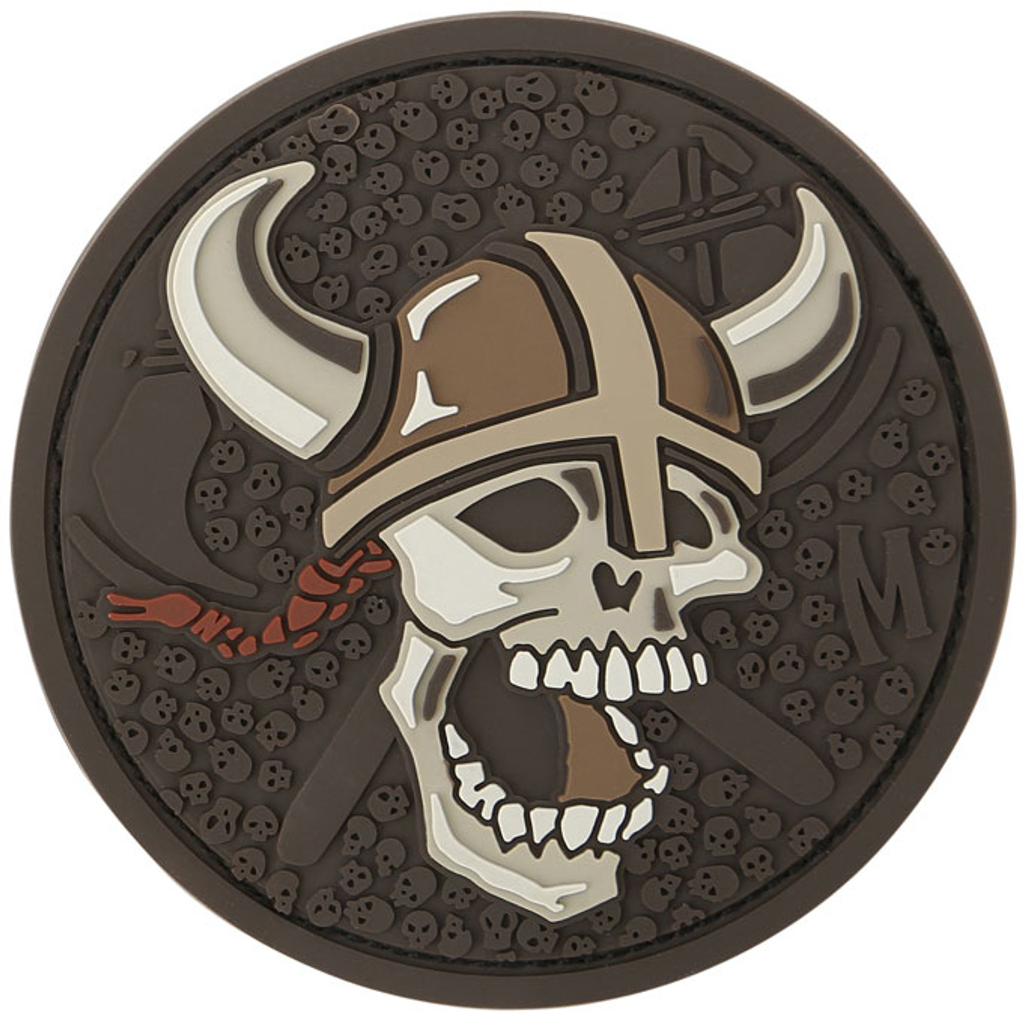 Viking Skull PVC - Morale Patch - Arid