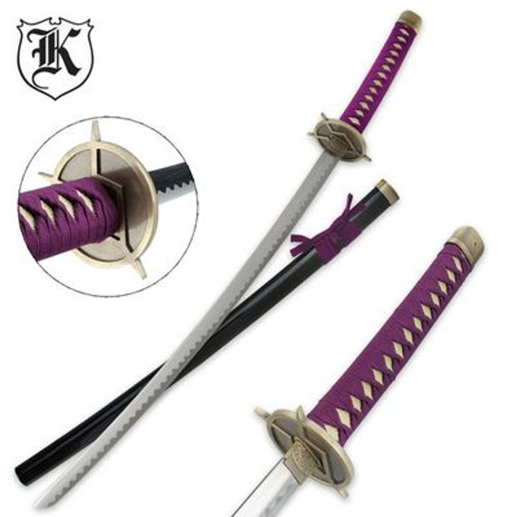 Imperial Warrior Samurai Katana Sword - Purple