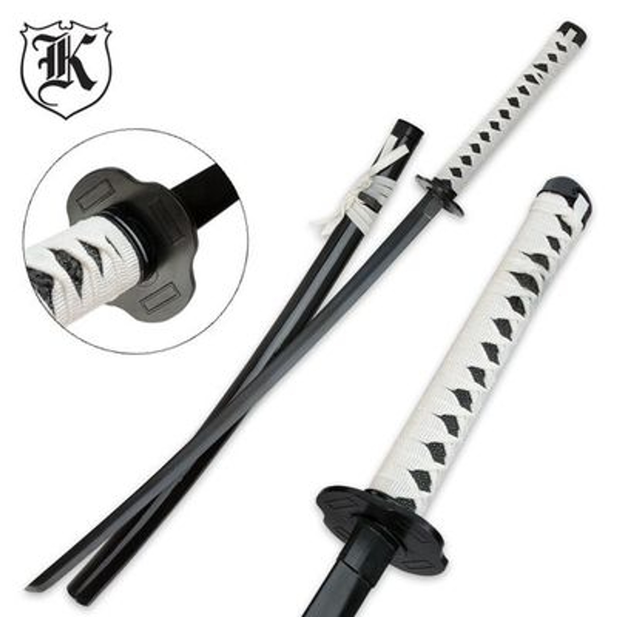 Emperor Katana Sword w/ Scabbard - White