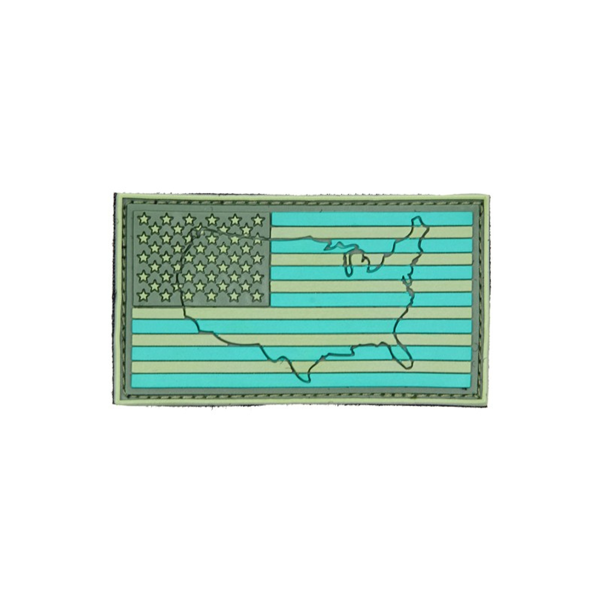 US Flag - Green (Raised) - Morale Patch