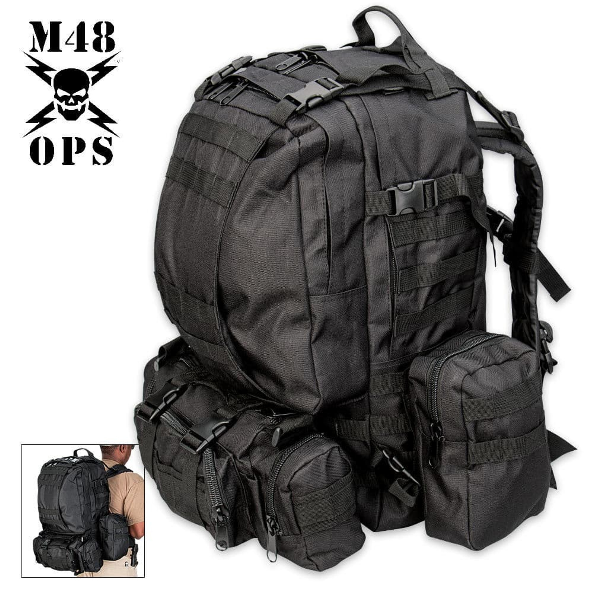 M48 OPS Gear Assault Pack Black